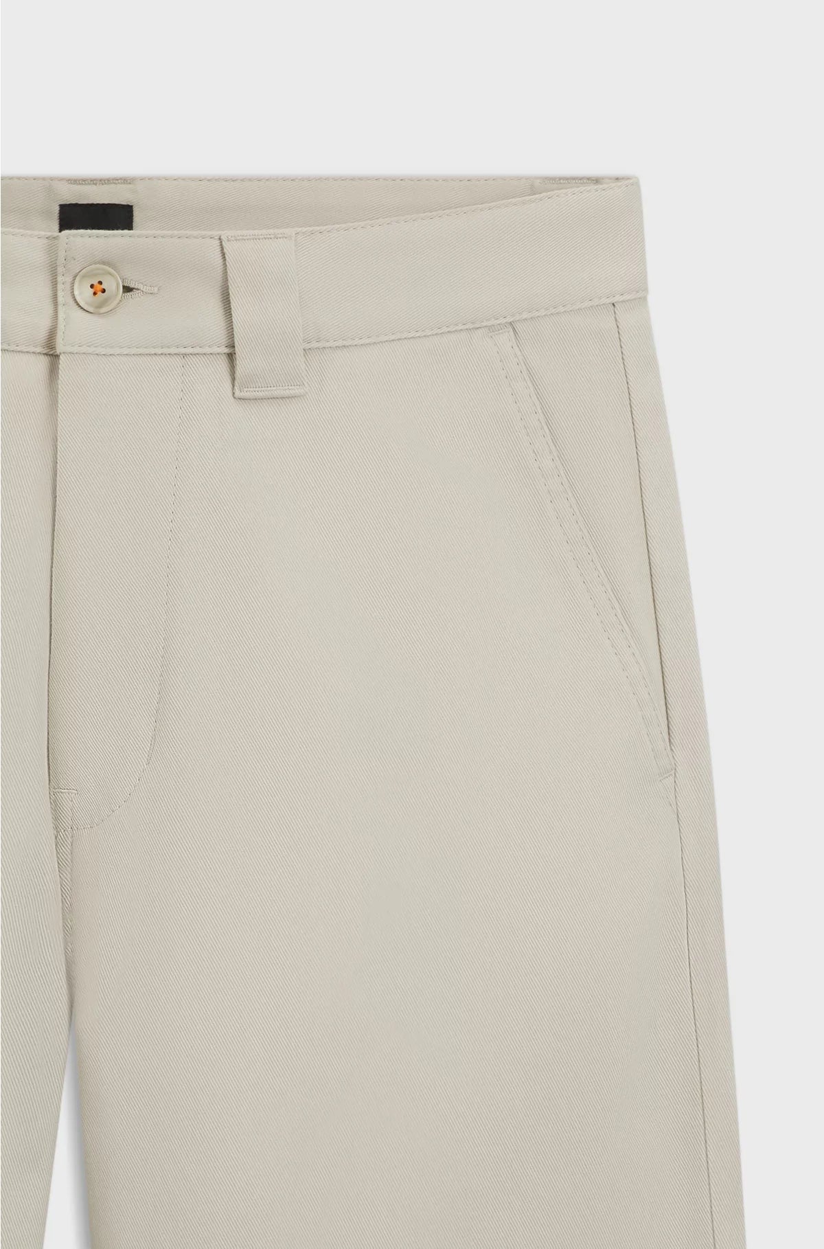 STRAIGHT-FIT TROUSERS IN COTTON-BLEND TWILL