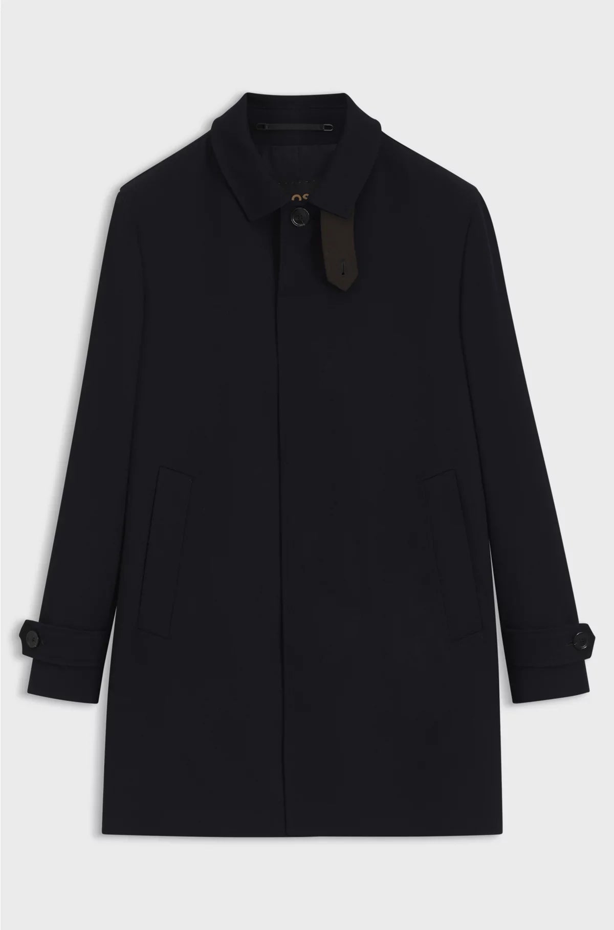 REGULAR-FIT WATER-REPELLENT COAT IN WOOL