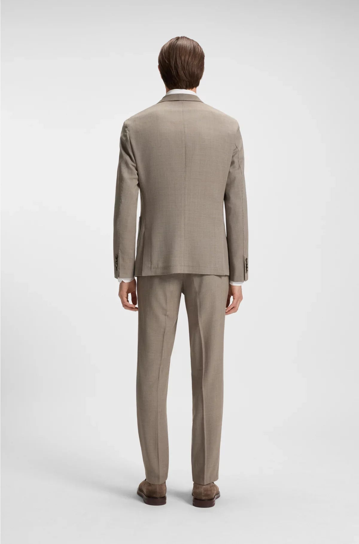 SLIM-FIT BLAZER IN VIRGIN WOOL AND SILK