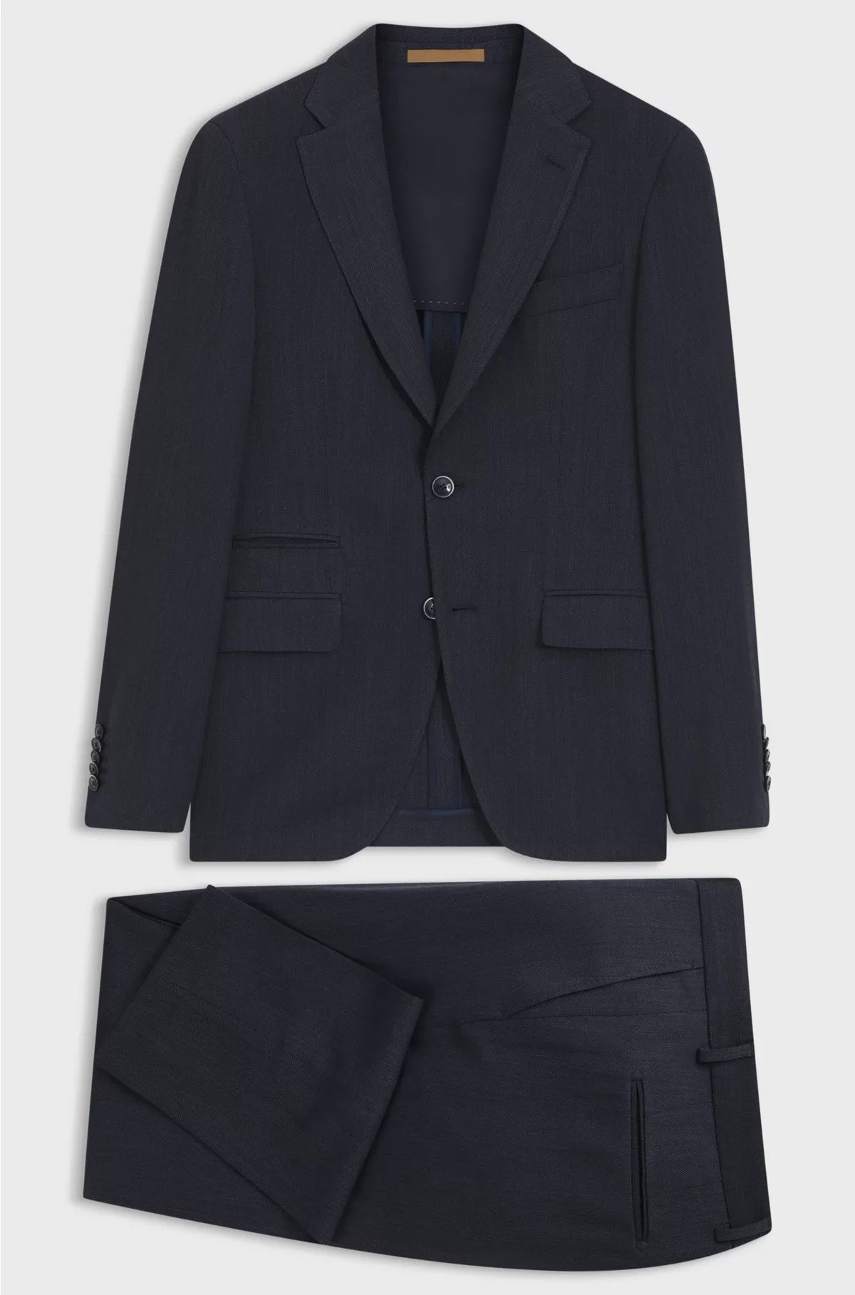 ABITO SLIM FIT IN LANA VERGINE E SETA