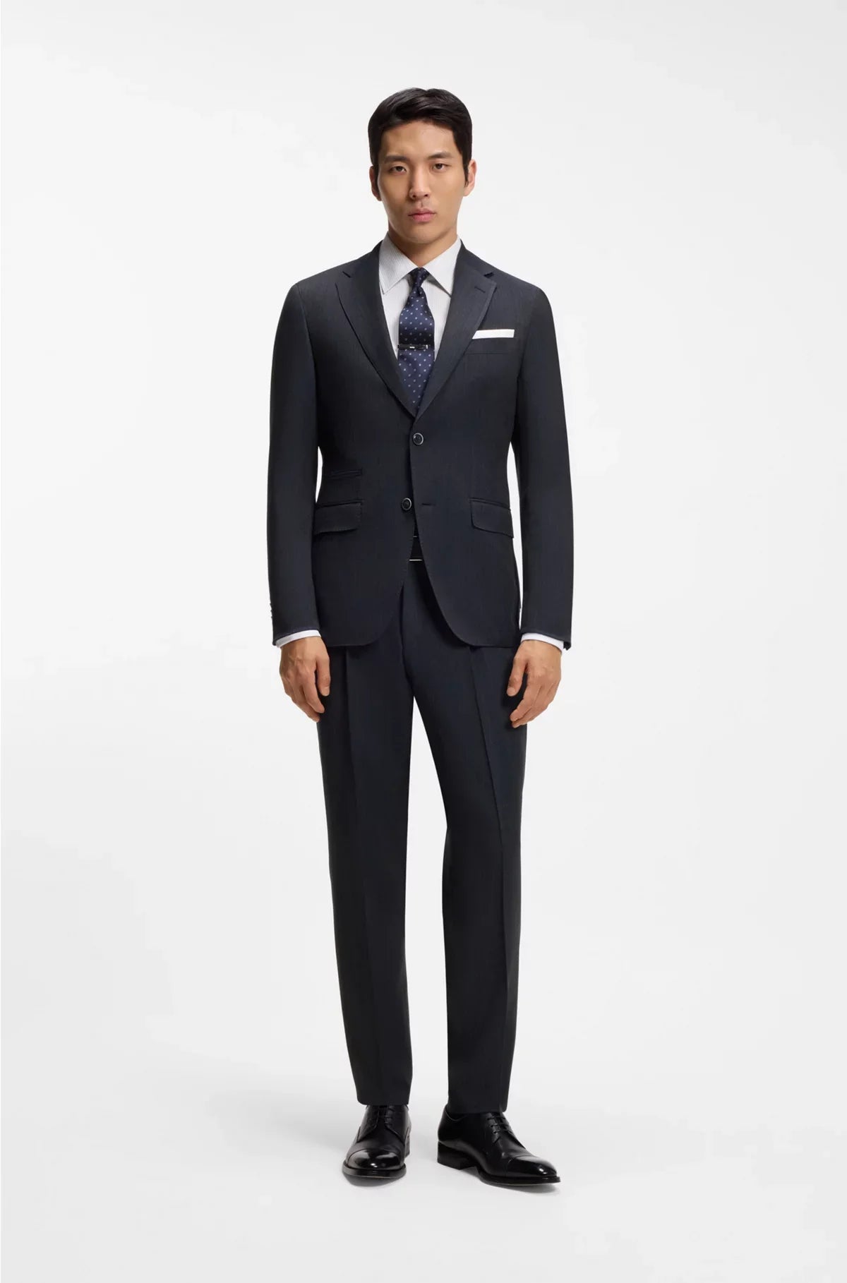 ABITO SLIM FIT IN LANA VERGINE E SETA