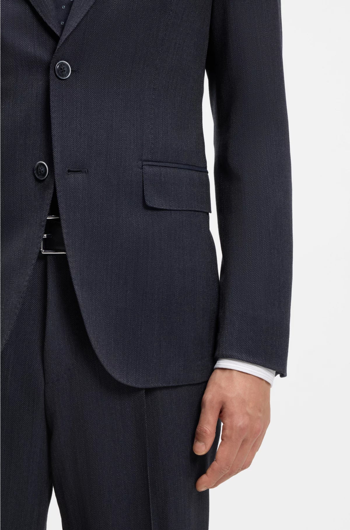 ABITO SLIM FIT IN LANA VERGINE E SETA