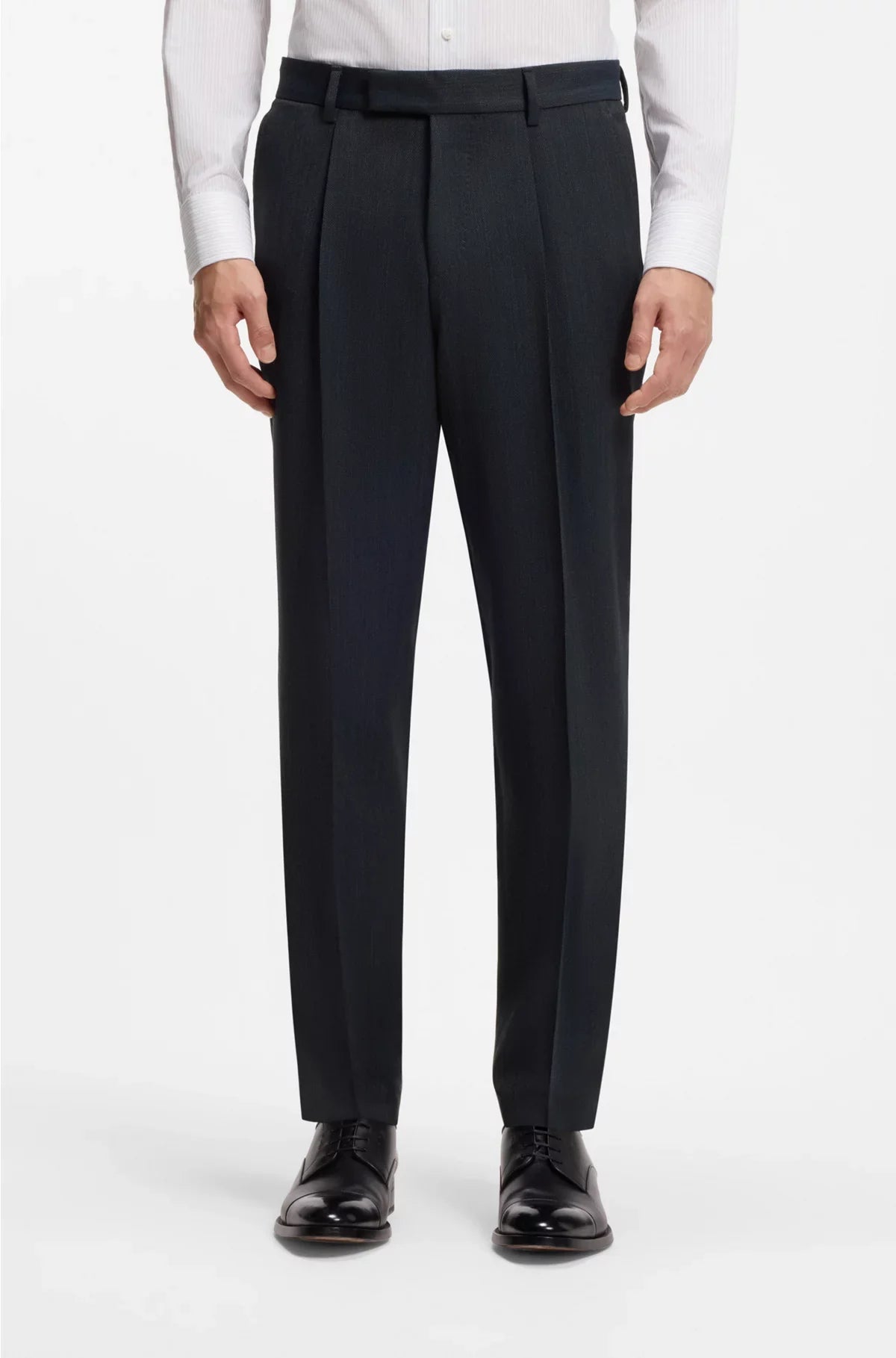 ABITO SLIM FIT IN LANA VERGINE E SETA