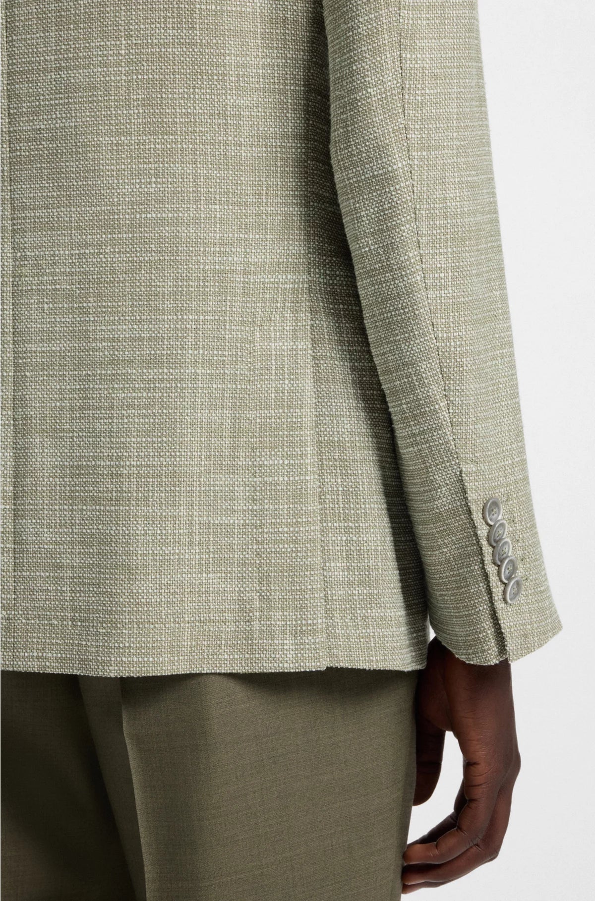 REGULAR-FIT BLAZER WITH MICRO PATTERN
