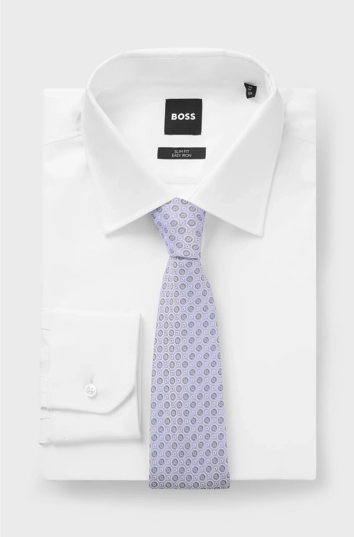 SILK-BLEND TIE WITH MICRO PATTERN