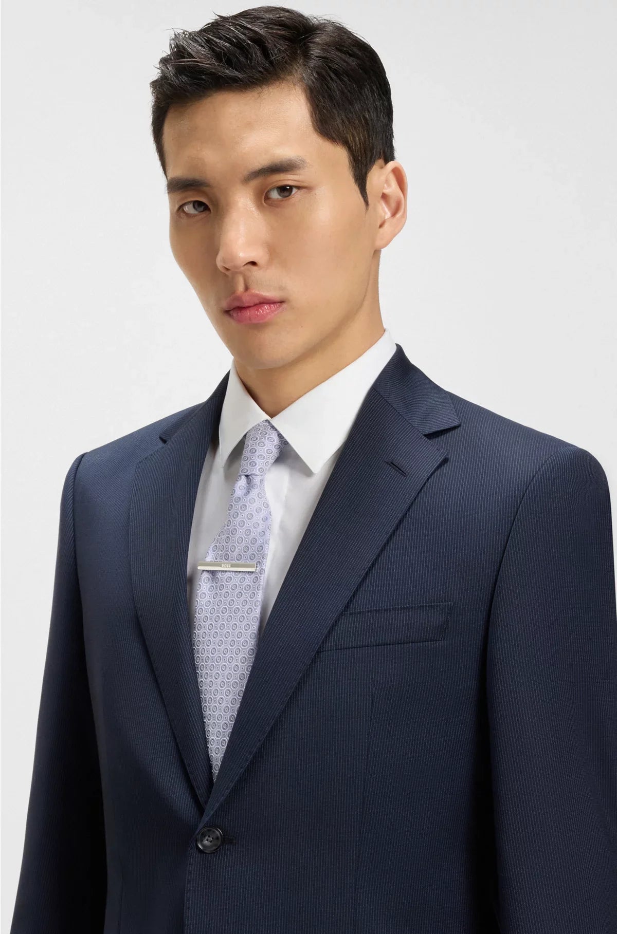 SILK-BLEND TIE WITH MICRO PATTERN