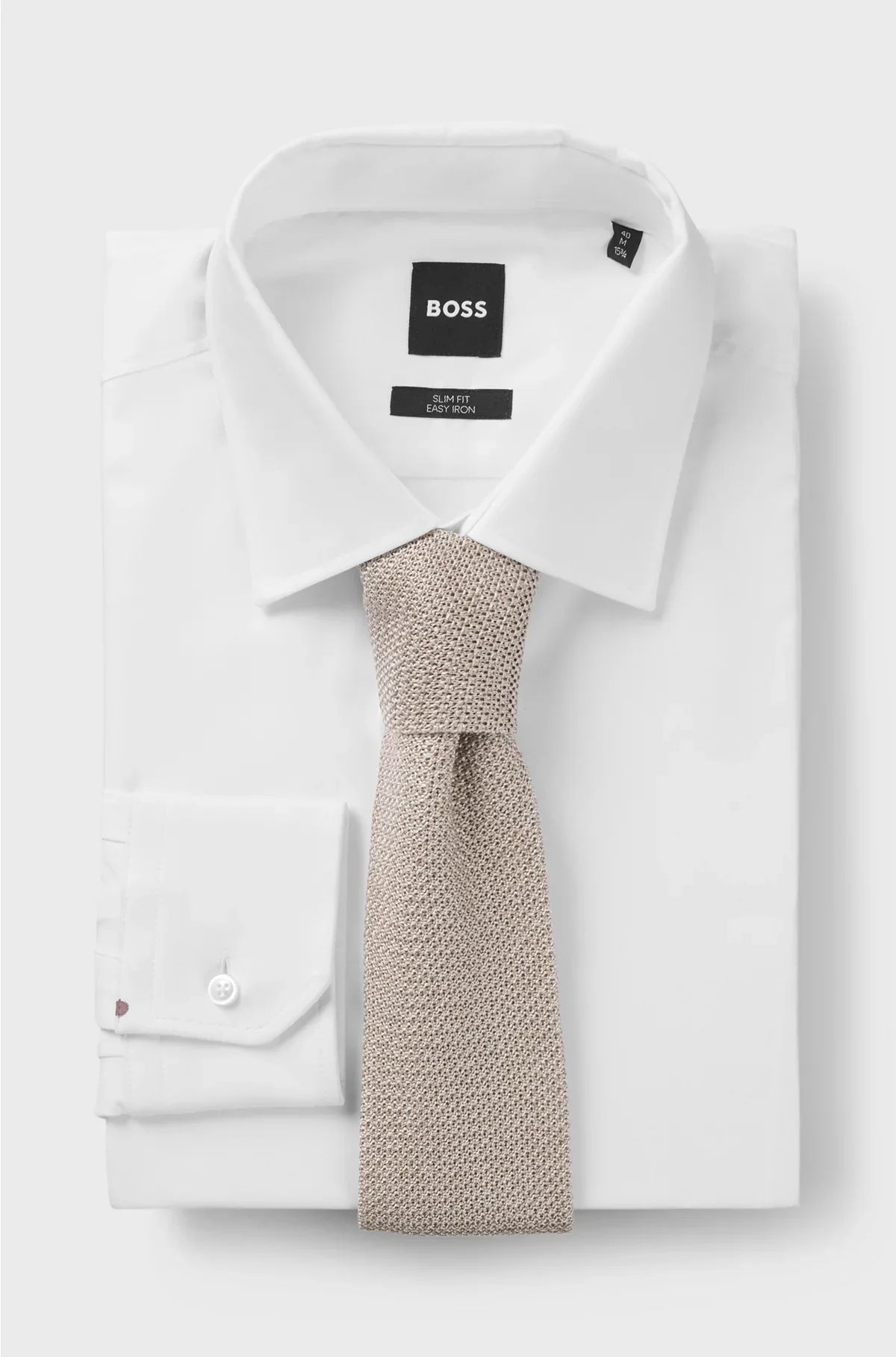 SILK TIE WITH PIQUE KNIT