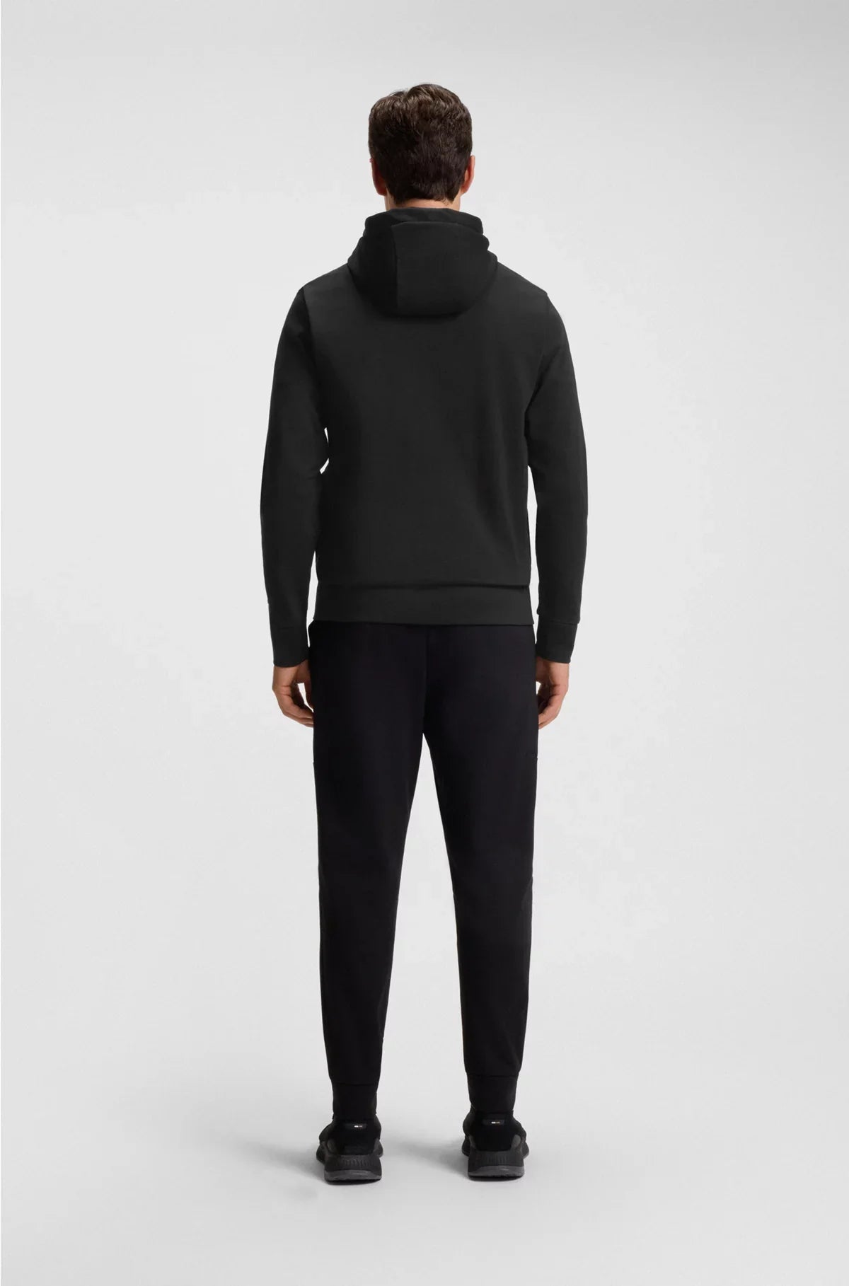 RELAXED-FIT COTTON-BLEND HOODIE WITH DOUBLE B MONOGRAM