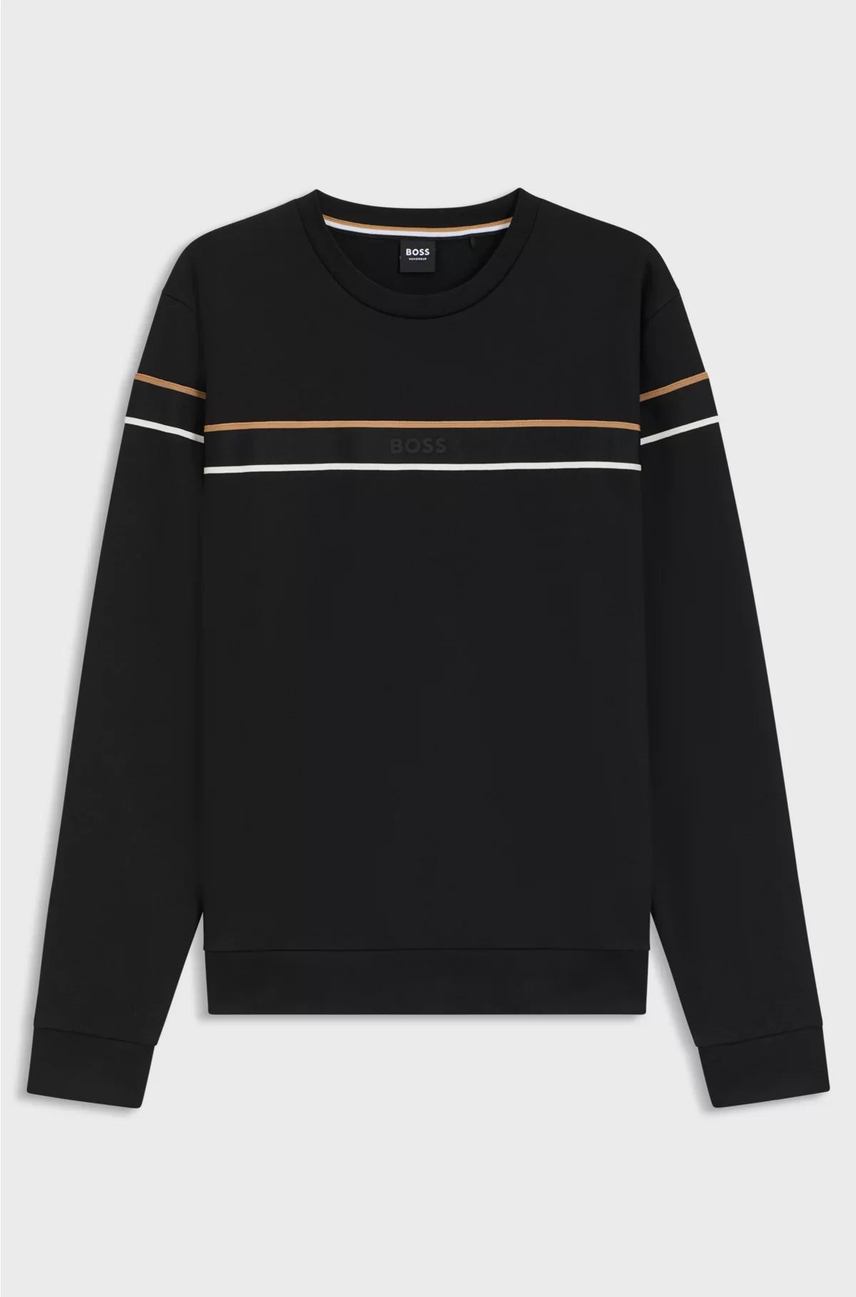 COTTON-TERRY SWEATSHIRT WITH SIGNATURE STRIPE