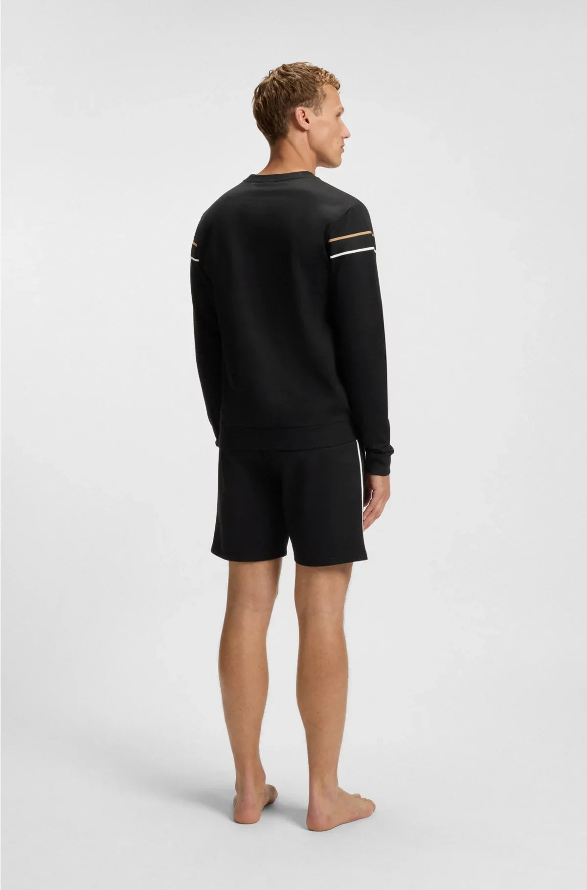 COTTON-TERRY SWEATSHIRT WITH SIGNATURE STRIPE