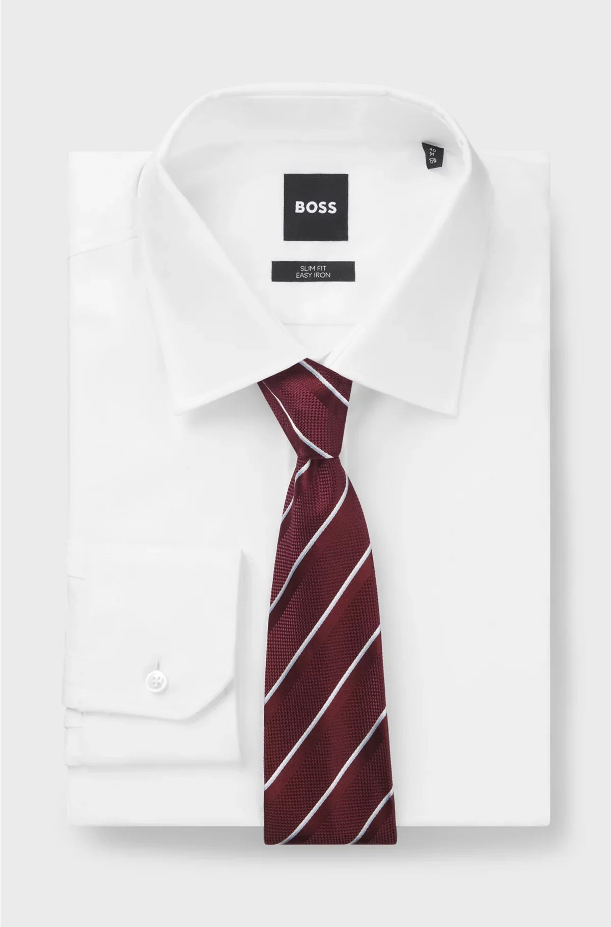 SILK TIE WITH DIAGONAL STRIPES