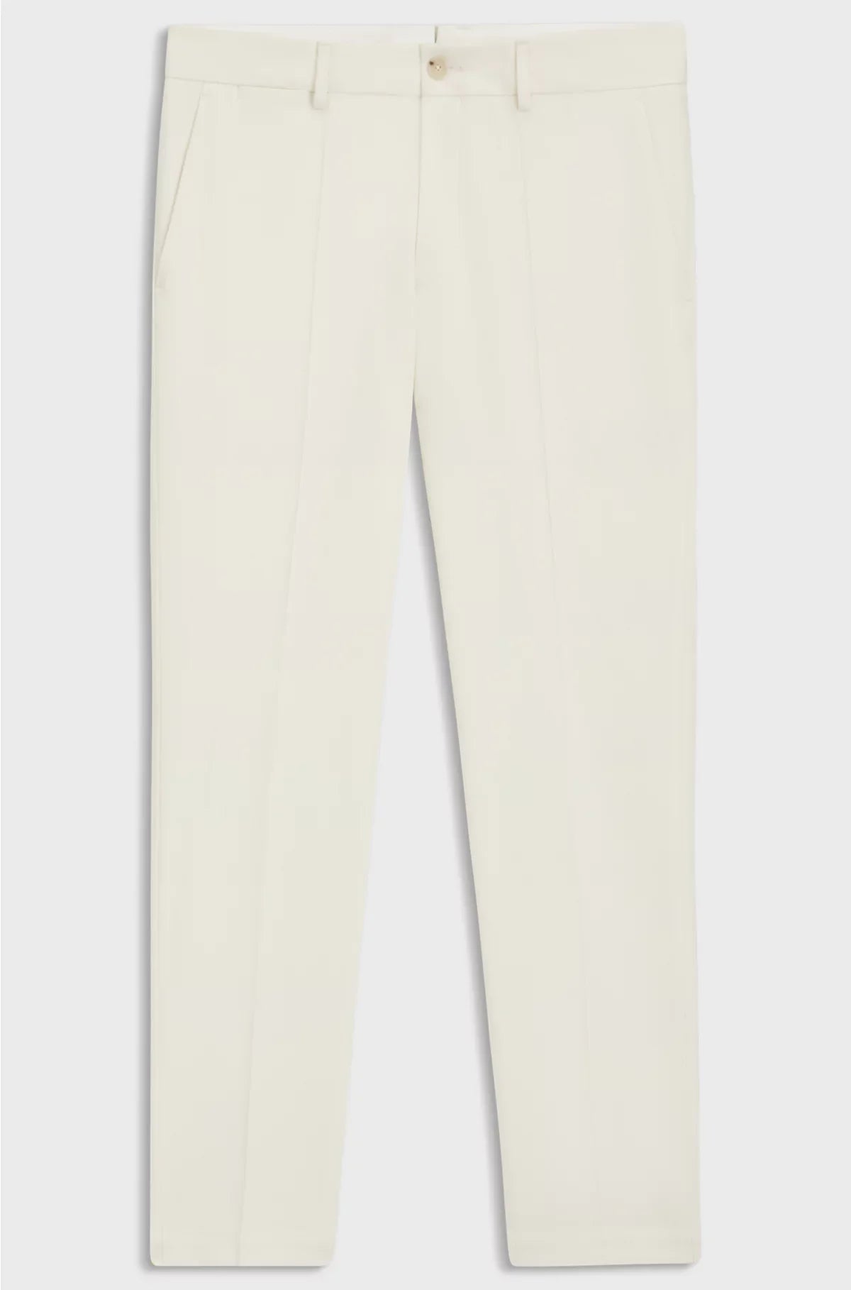 SLIM-FIT TROUSERS IN STRETCH DOUBLE-FACED FABRIC