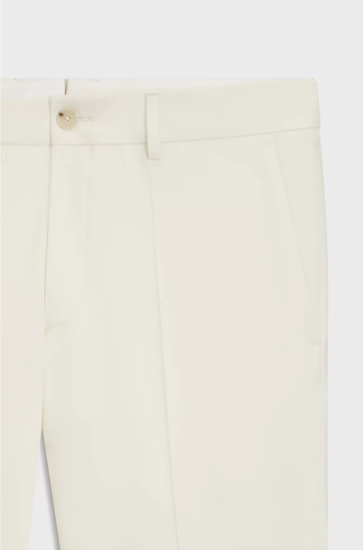 SLIM-FIT TROUSERS IN STRETCH DOUBLE-FACED FABRIC