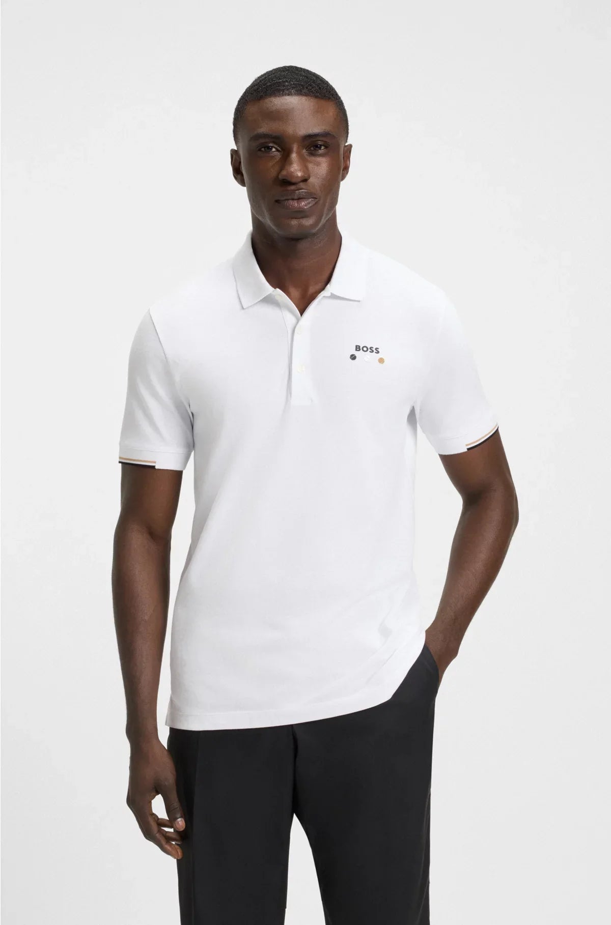 ACTIVE PADDY MERCERISED-COTTON POLO SHIRT WITH GRID TRIMS