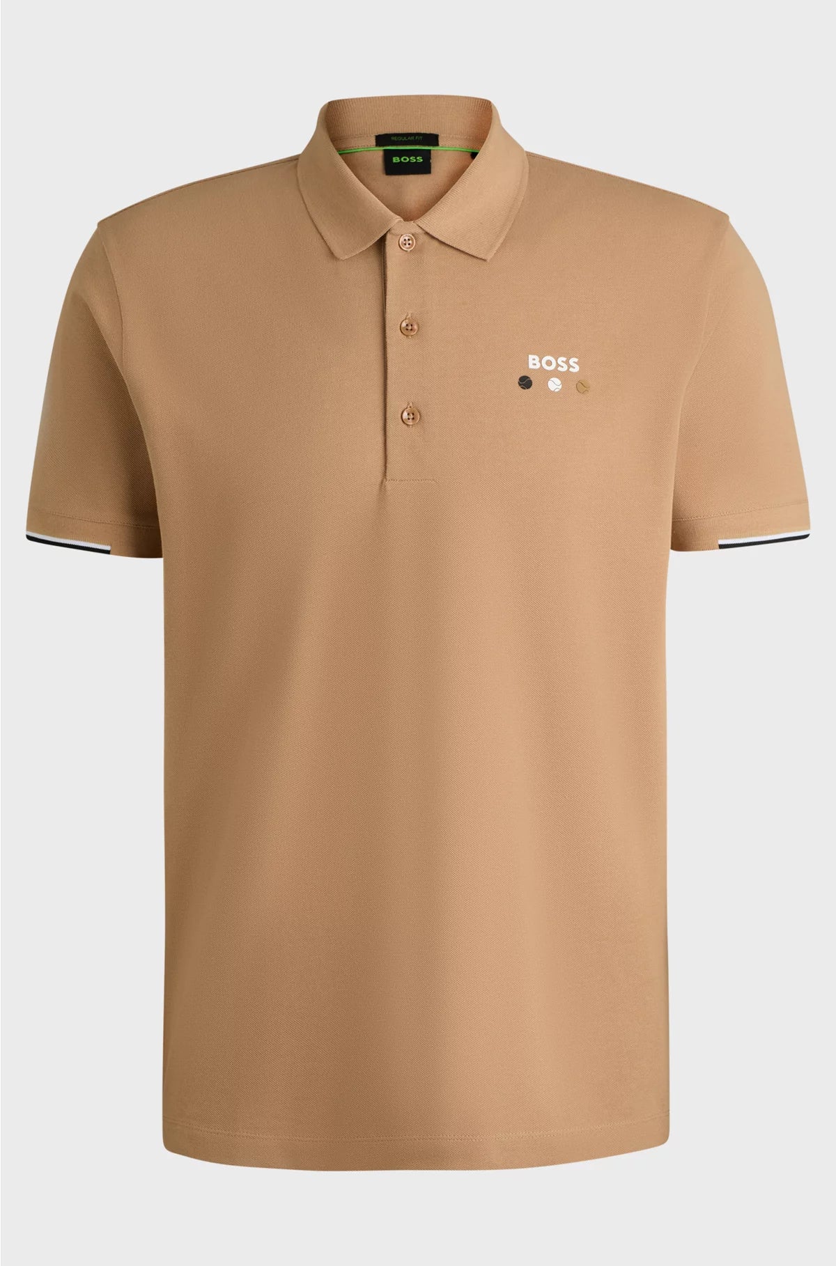 ACTIVE PADDY MERCERISED-COTTON POLO SHIRT WITH GRID TRIMS