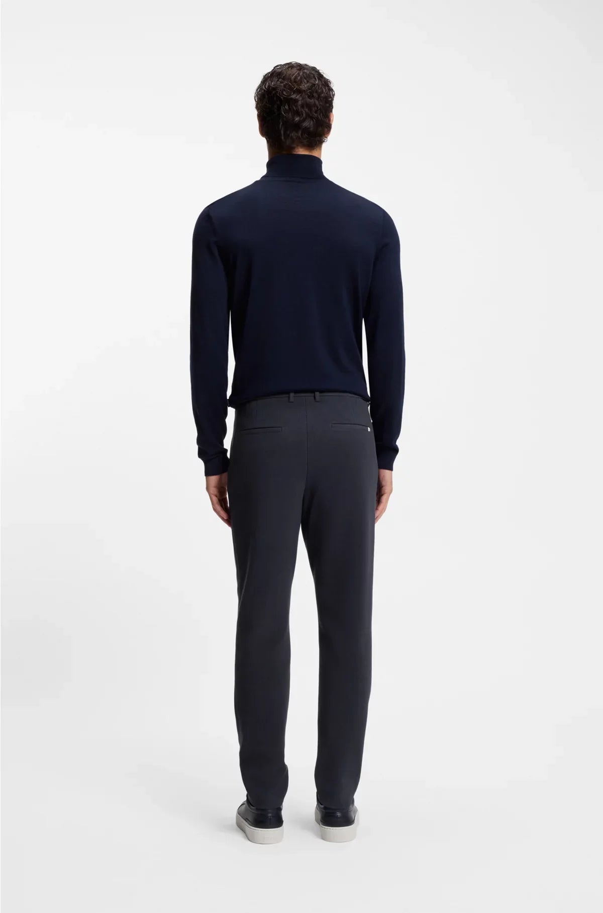 TAPERED-FIT TROUSERS IN A COTTON BLEND