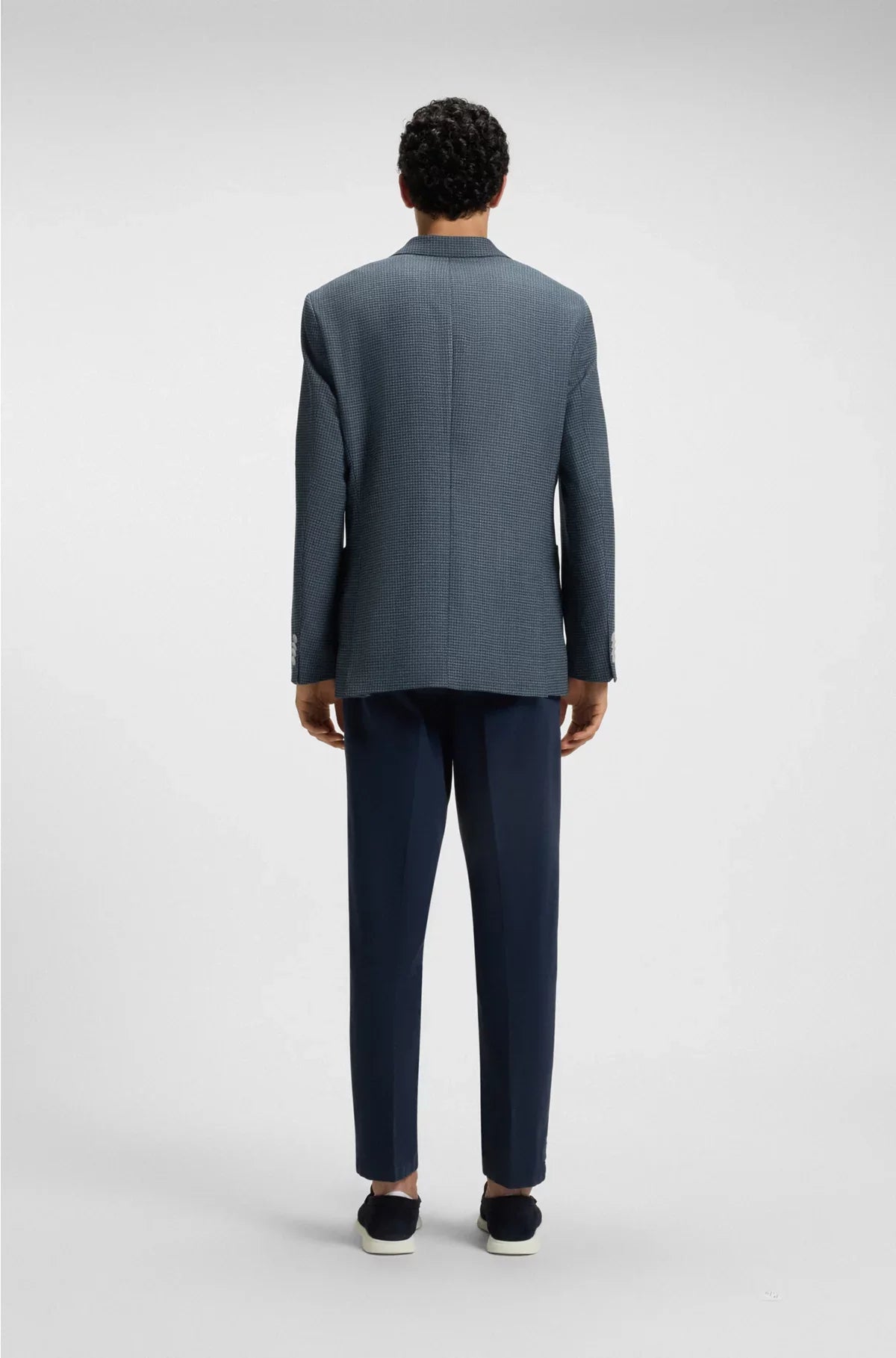 REGULAR-FIT BLAZER IN A PATTERNED WOOL BLEND