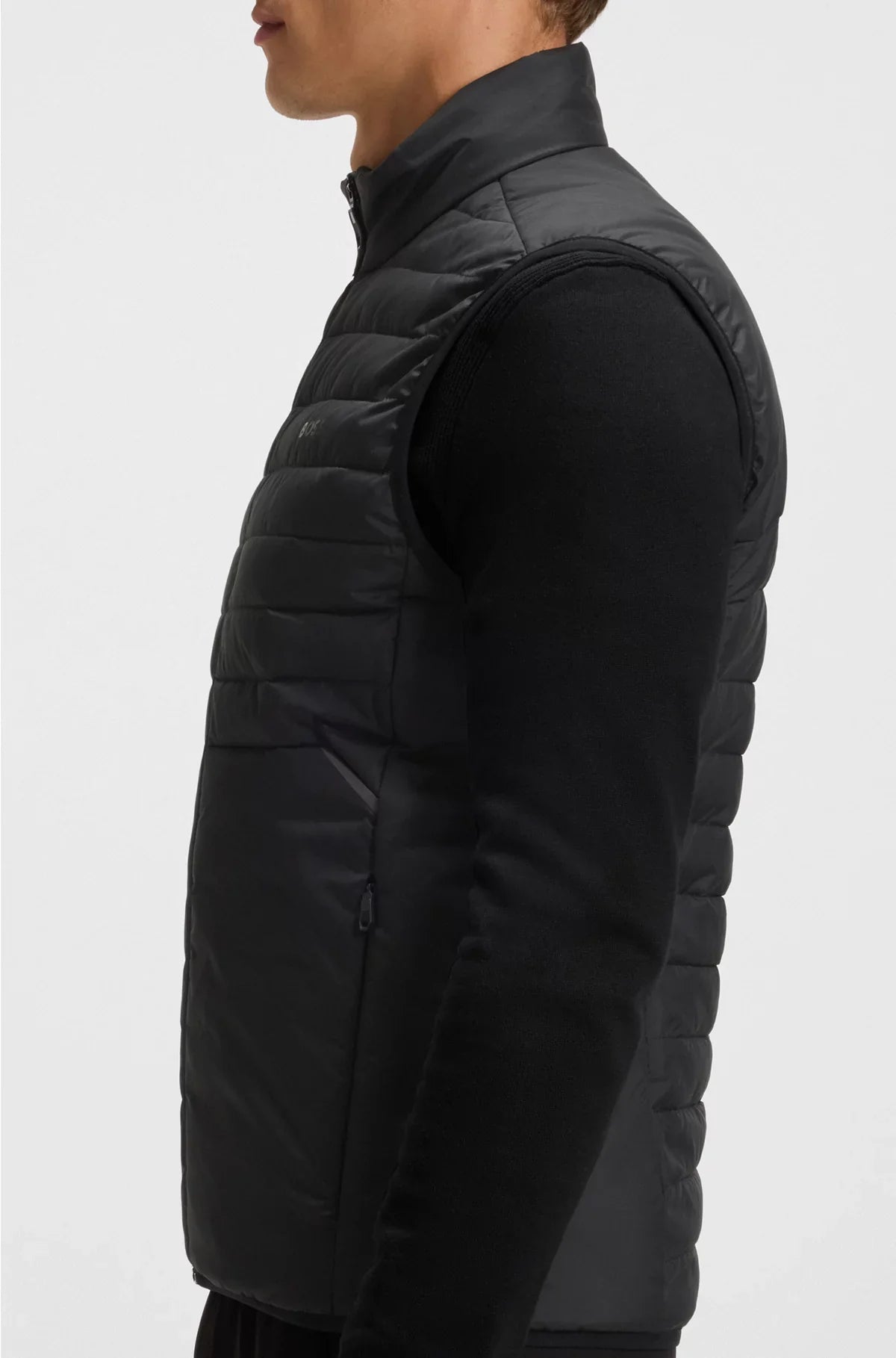 WATER-REPELLENT GILET WITH DECORATIVE REFLECTIVE ACCENTS