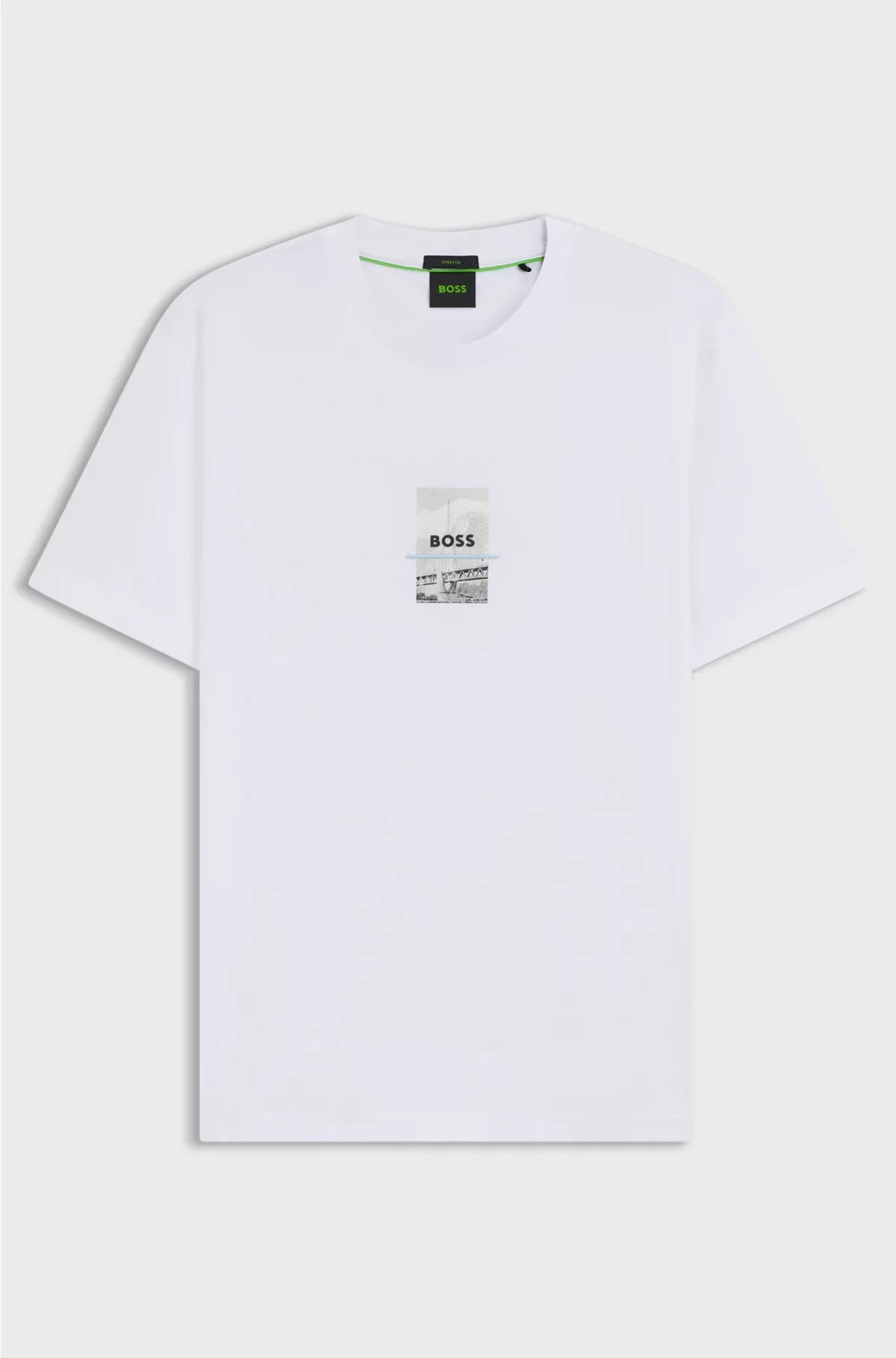T-SHIRT A VESTIBILITÀ RILASSATA IN COTONE ELASTICIZZATO CON STAMPA FOTOGRAFICA