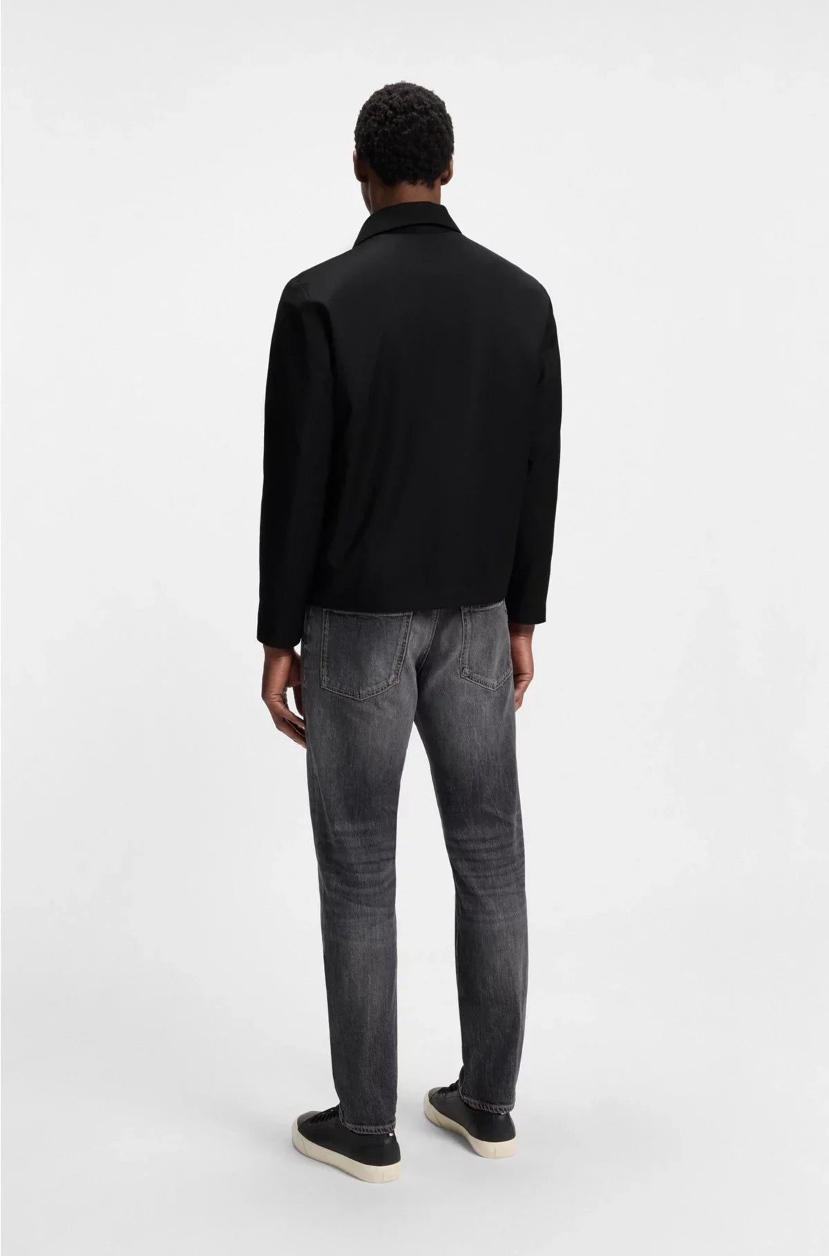 SLIM-FIT JACKET IN VIRGIN-WOOL SERGE