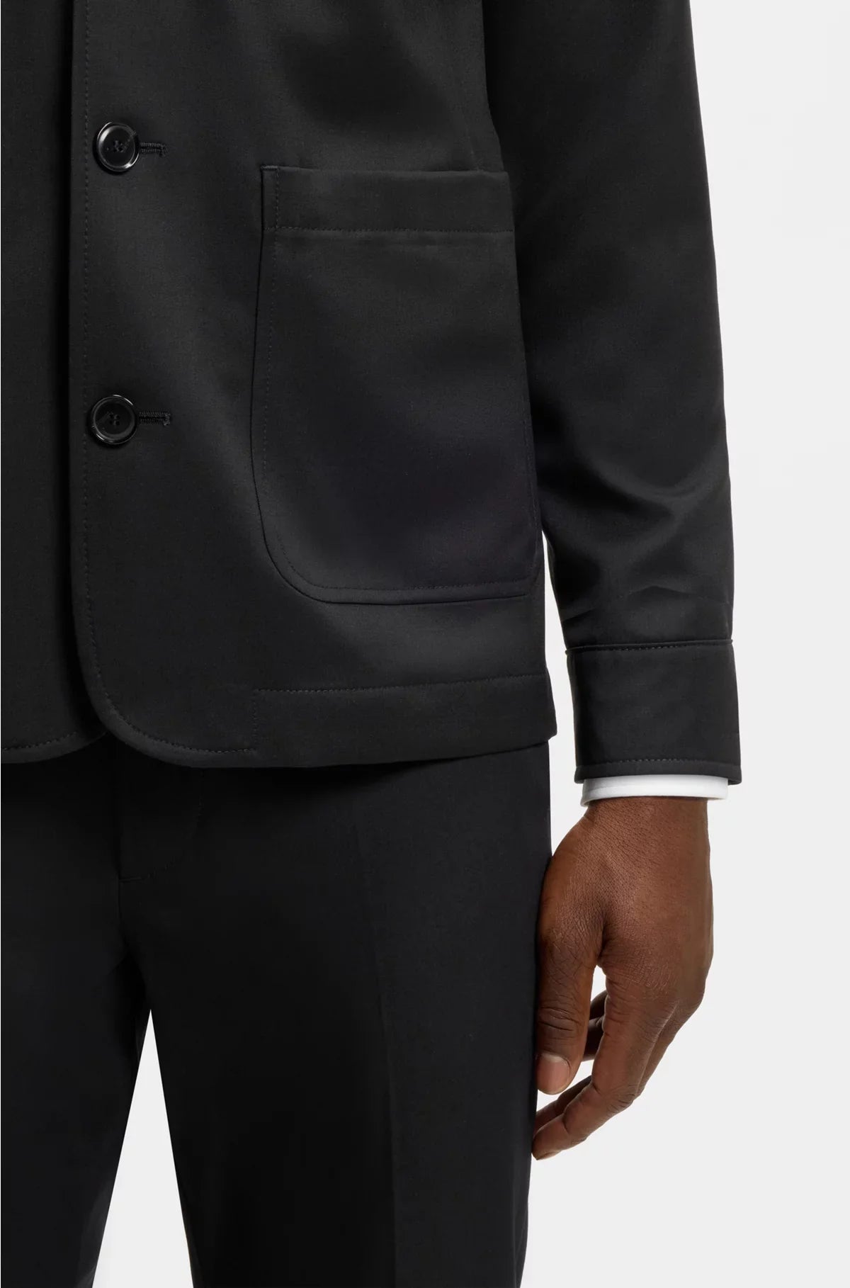 RELAXED-FIT OVERSHIRT IN VIRGIN-WOOL SERGE