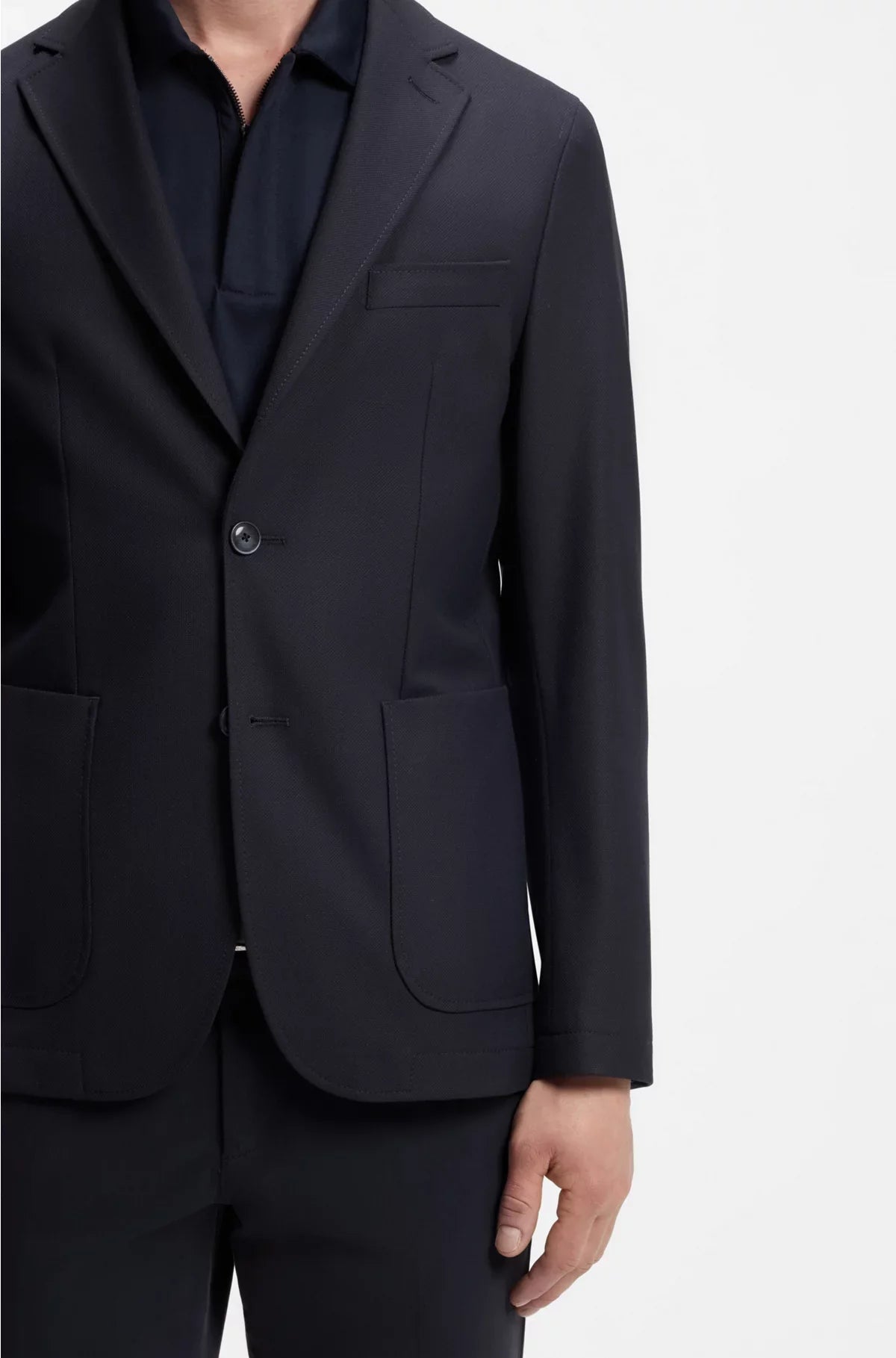 GIACCA SLIM-FIT IN TESSUTO ELASTICIZZATO LAVABILE IN LAVATRICE
