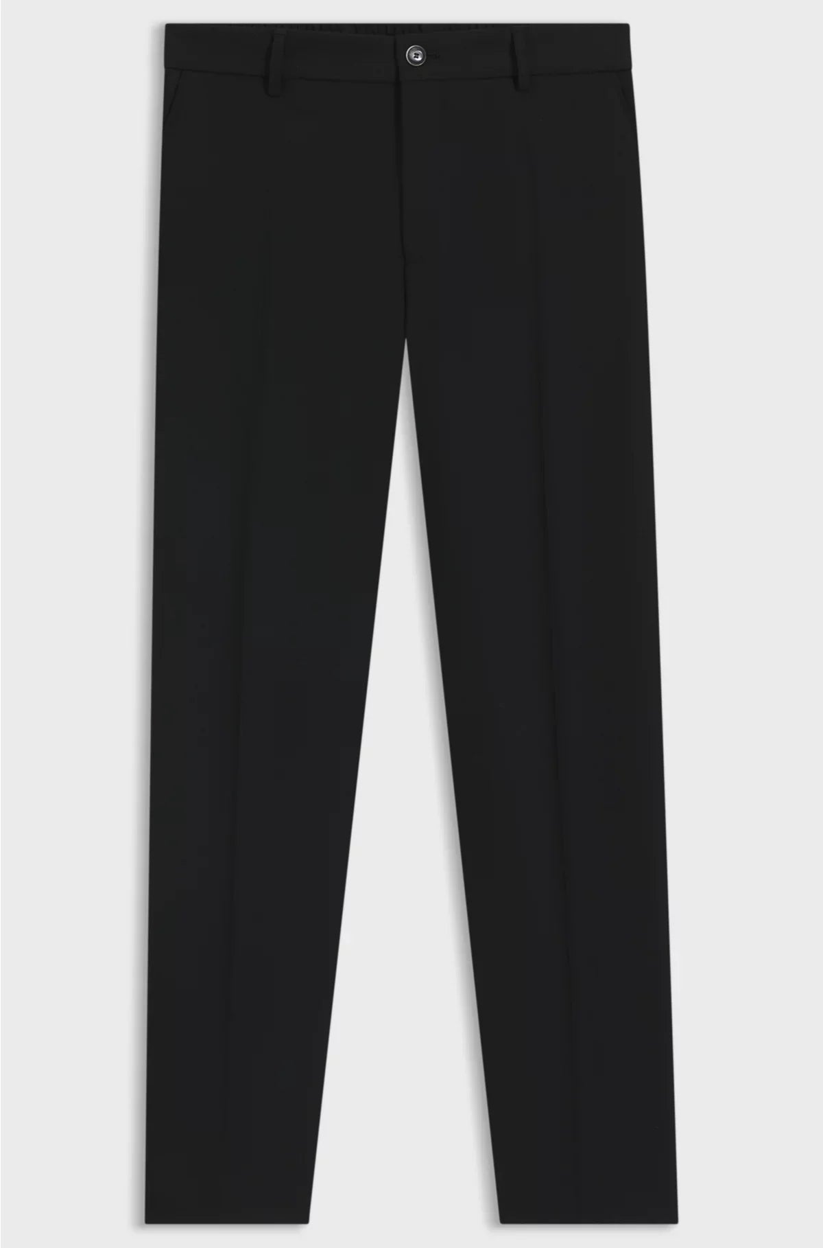 TAPERED-FIT TROUSERS IN MACHINE-WASHABLE STRETCH FABRIC