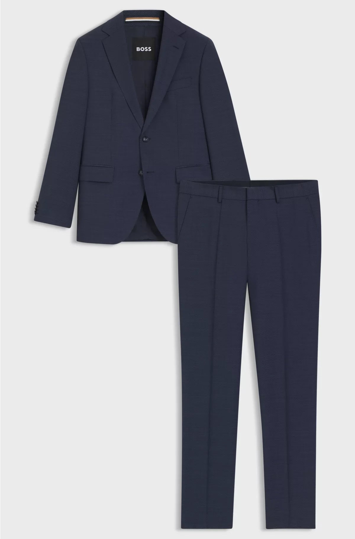 ABITO REGULAR FIT IN PURA LANA VERGINE MICRO FANTASIA