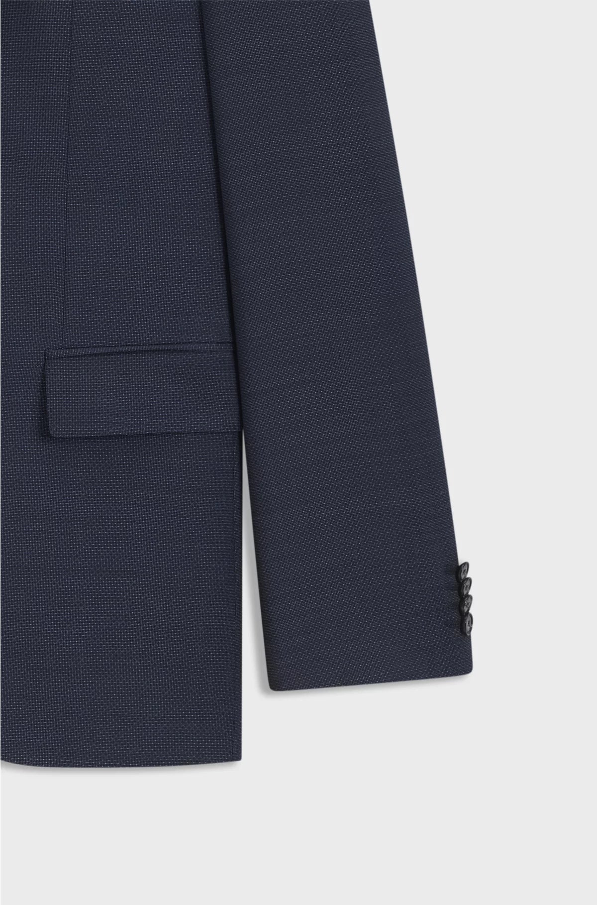 ABITO REGULAR FIT IN PURA LANA VERGINE MICRO FANTASIA