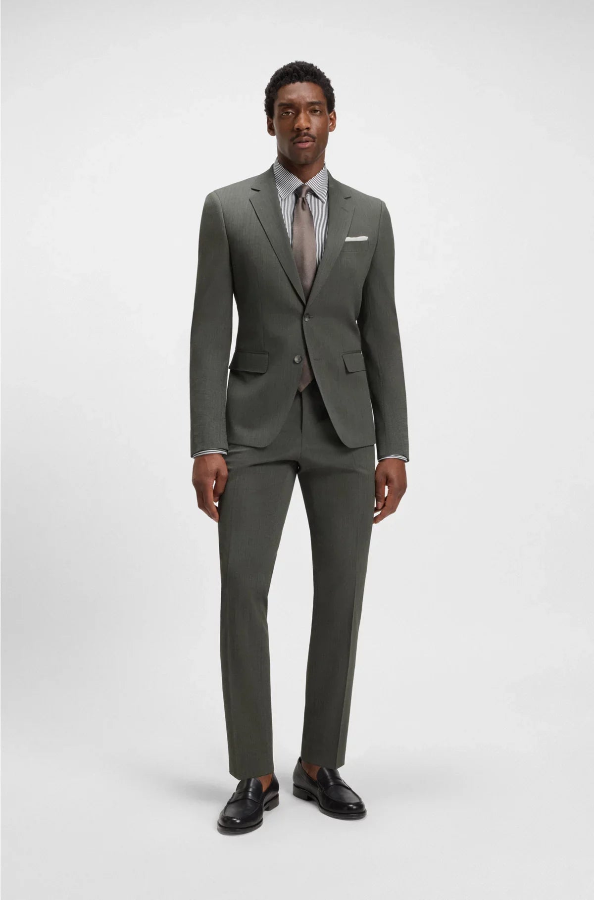 SLIM-FIT SUIT INMICRO-PATTERNED STRETCH FABRIC