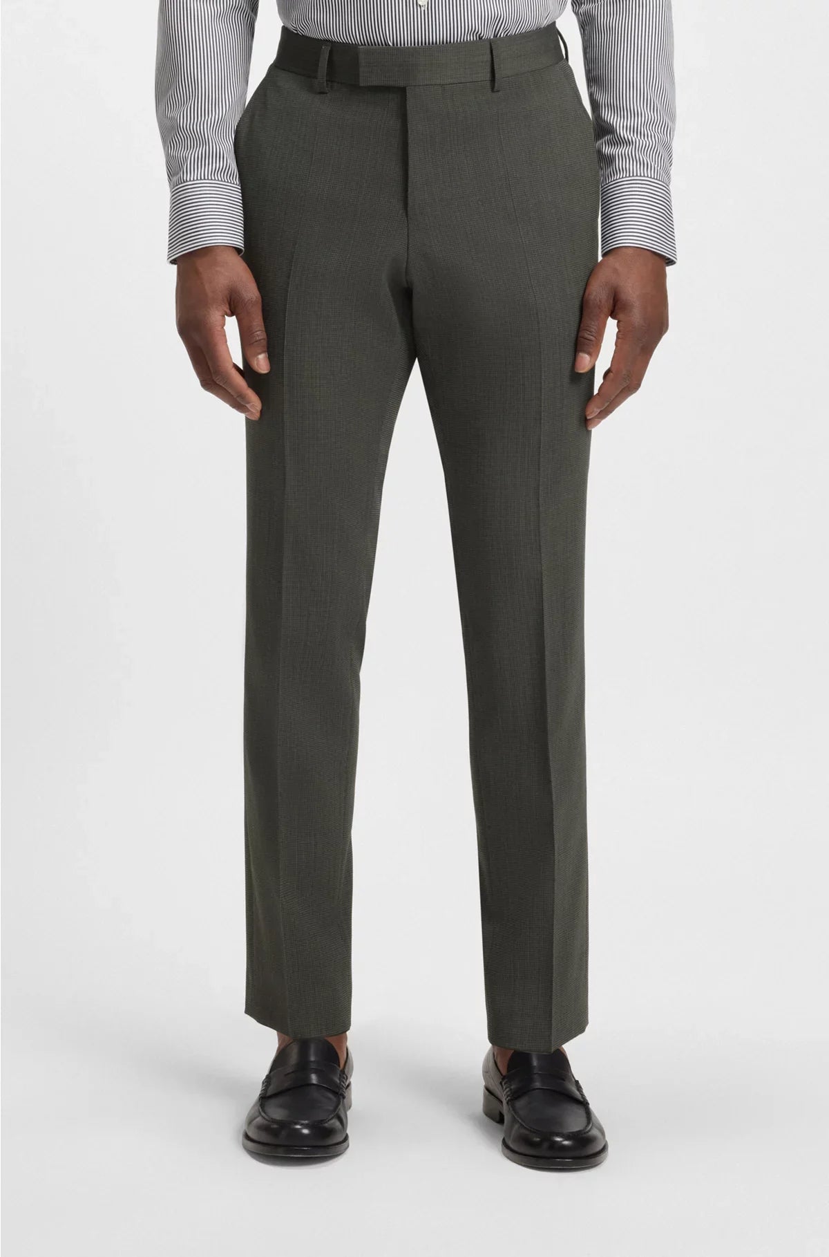 SLIM-FIT SUIT INMICRO-PATTERNED STRETCH FABRIC