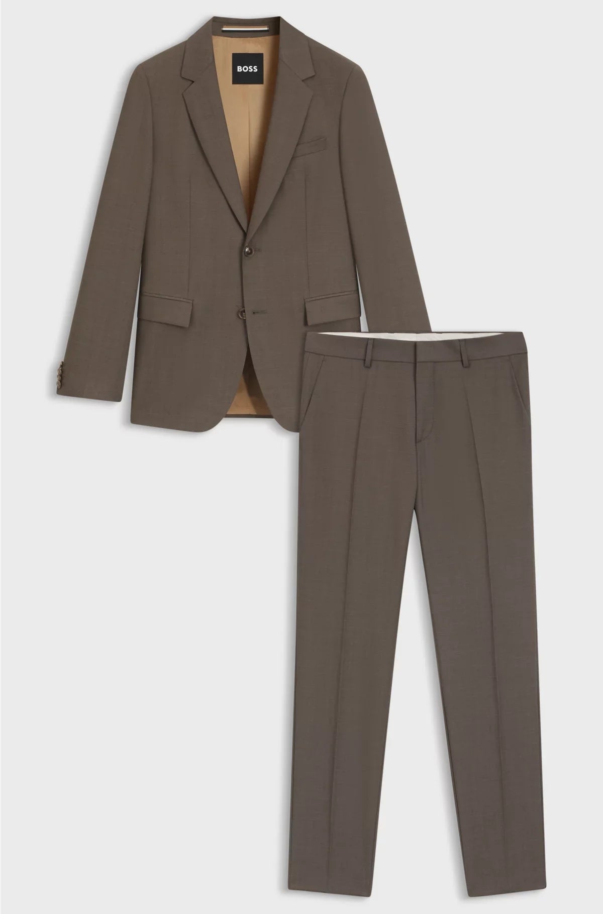 SLIM-FIT SUIT INMICRO-PATTERNED VIRGIN WOOL