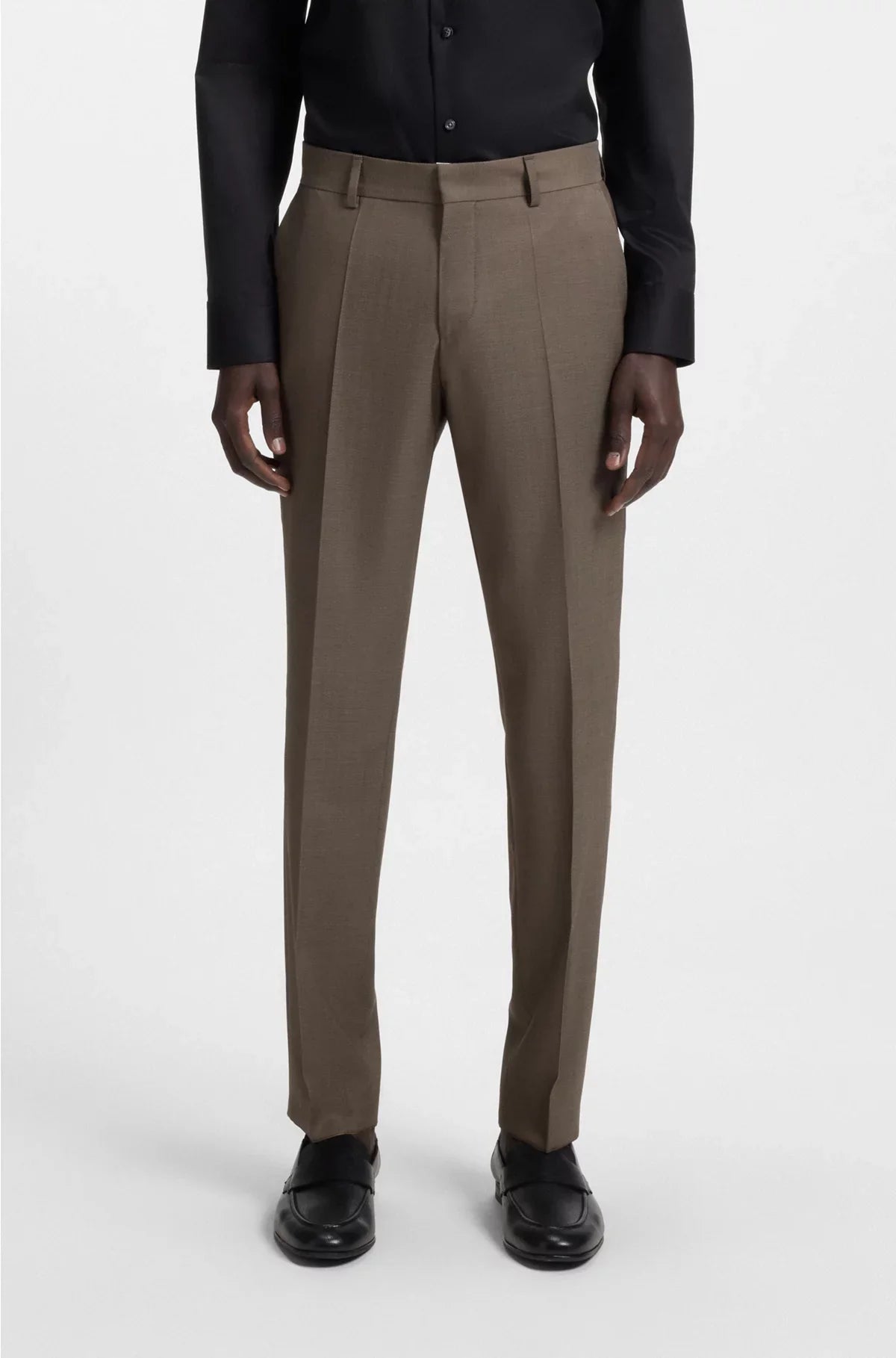 SLIM-FIT SUIT INMICRO-PATTERNED VIRGIN WOOL