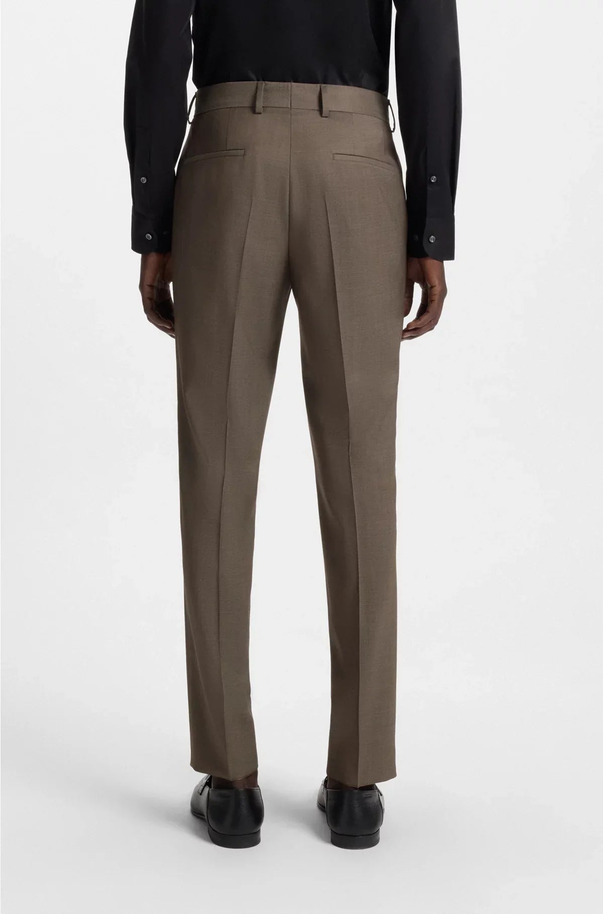 SLIM-FIT SUIT INMICRO-PATTERNED VIRGIN WOOL