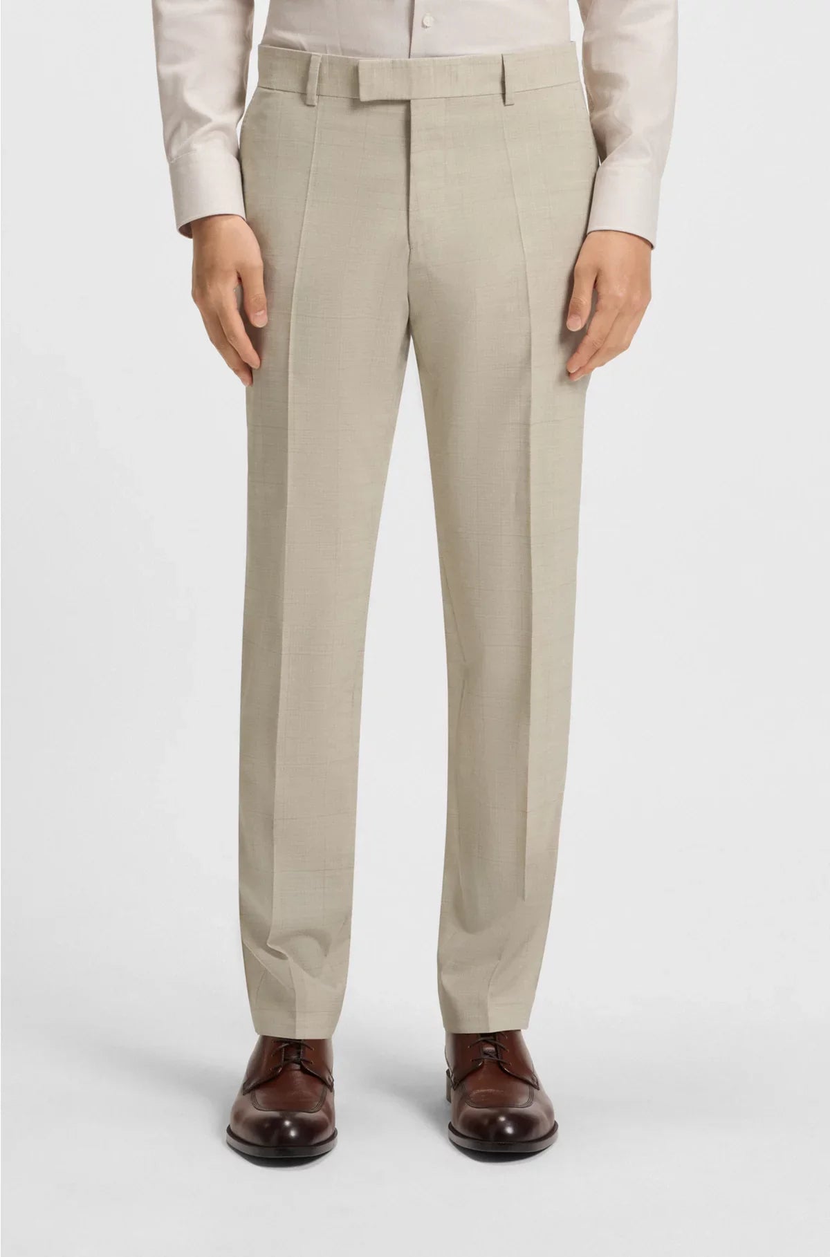 SLIM-FIT SUIT IN CHECKED STRETCH WOOL