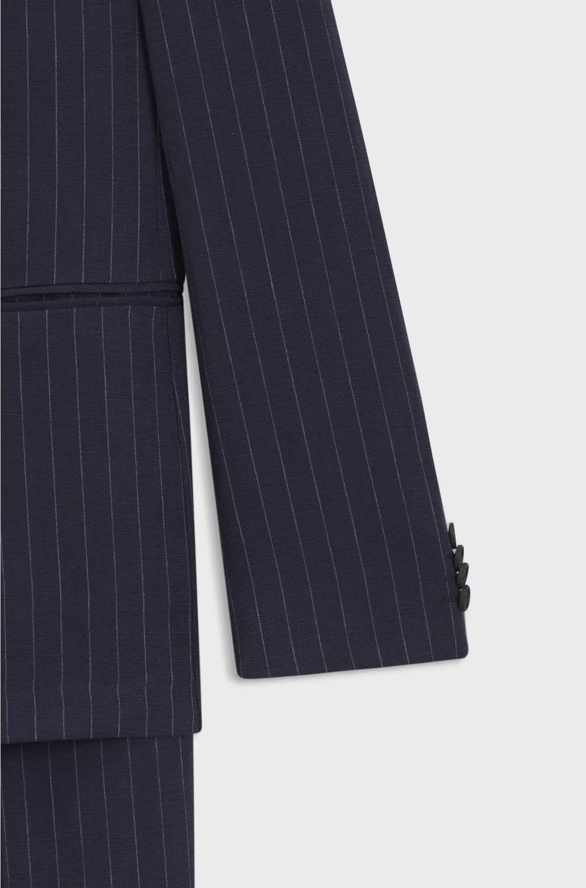 SLIM-FIT SUIT WITH VERTICAL STRIPE