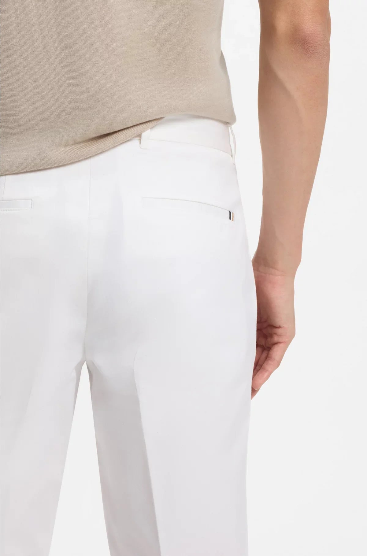 SLIM-FIT TROUSERS IN COMFORT-STRETCH COTTON