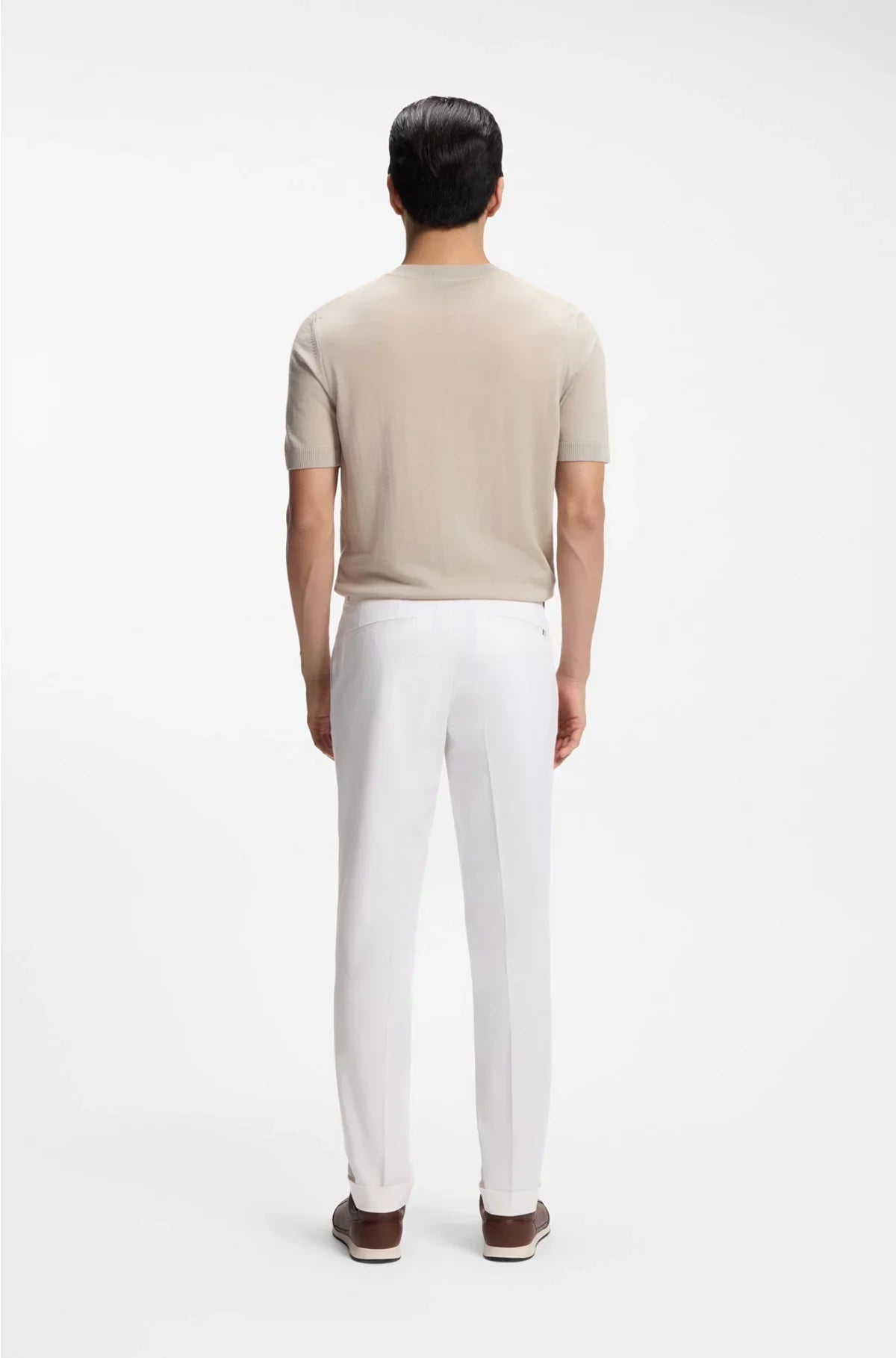 SLIM-FIT TROUSERS IN COMFORT-STRETCH COTTON