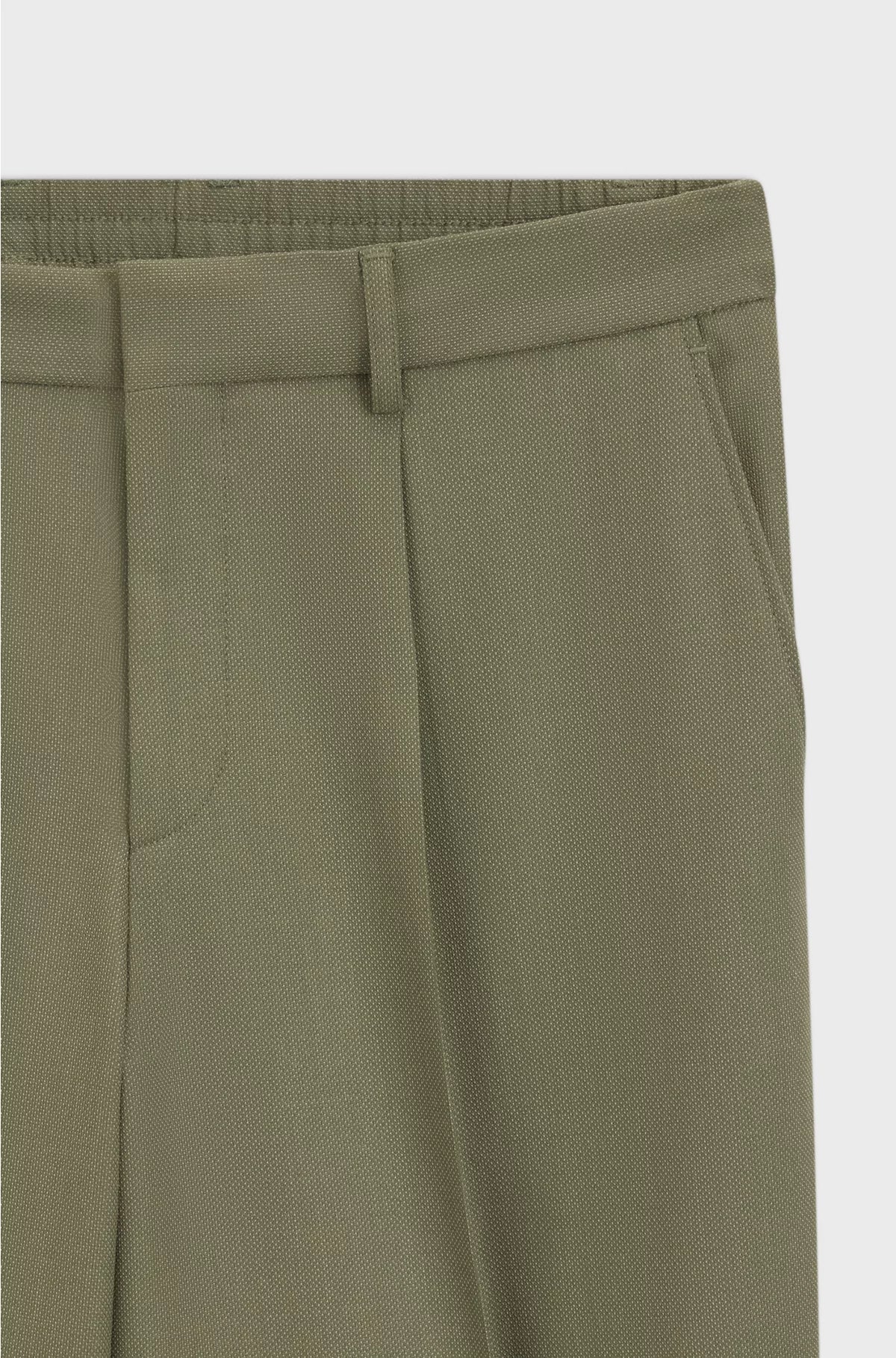 RELAXED-FIT TROUSERS IN MACHINE-WASHABLE STRETCH FABRIC