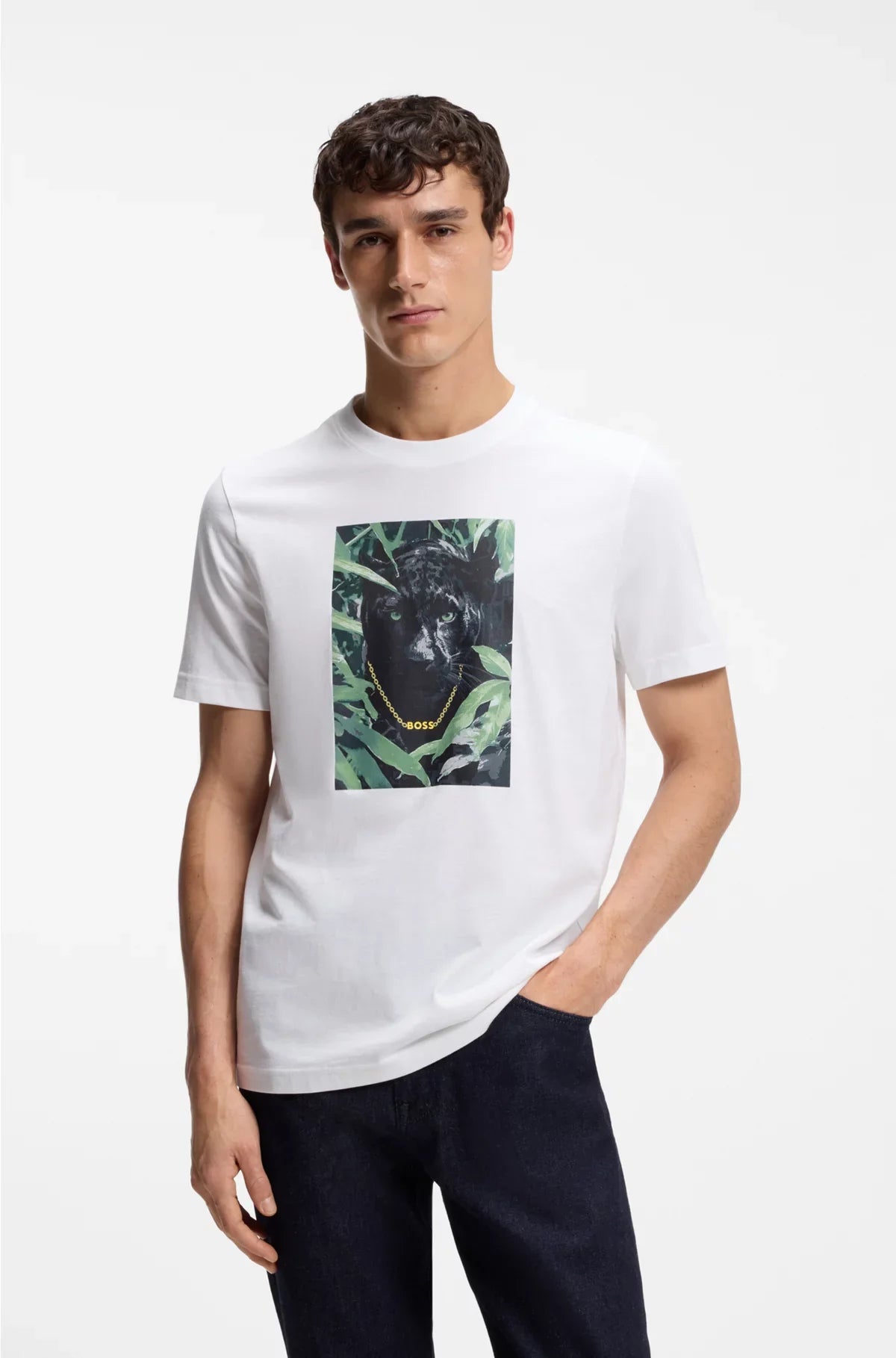 COTTON-JERSEY T-SHIRT WITH ANIMAL GRAPHIC