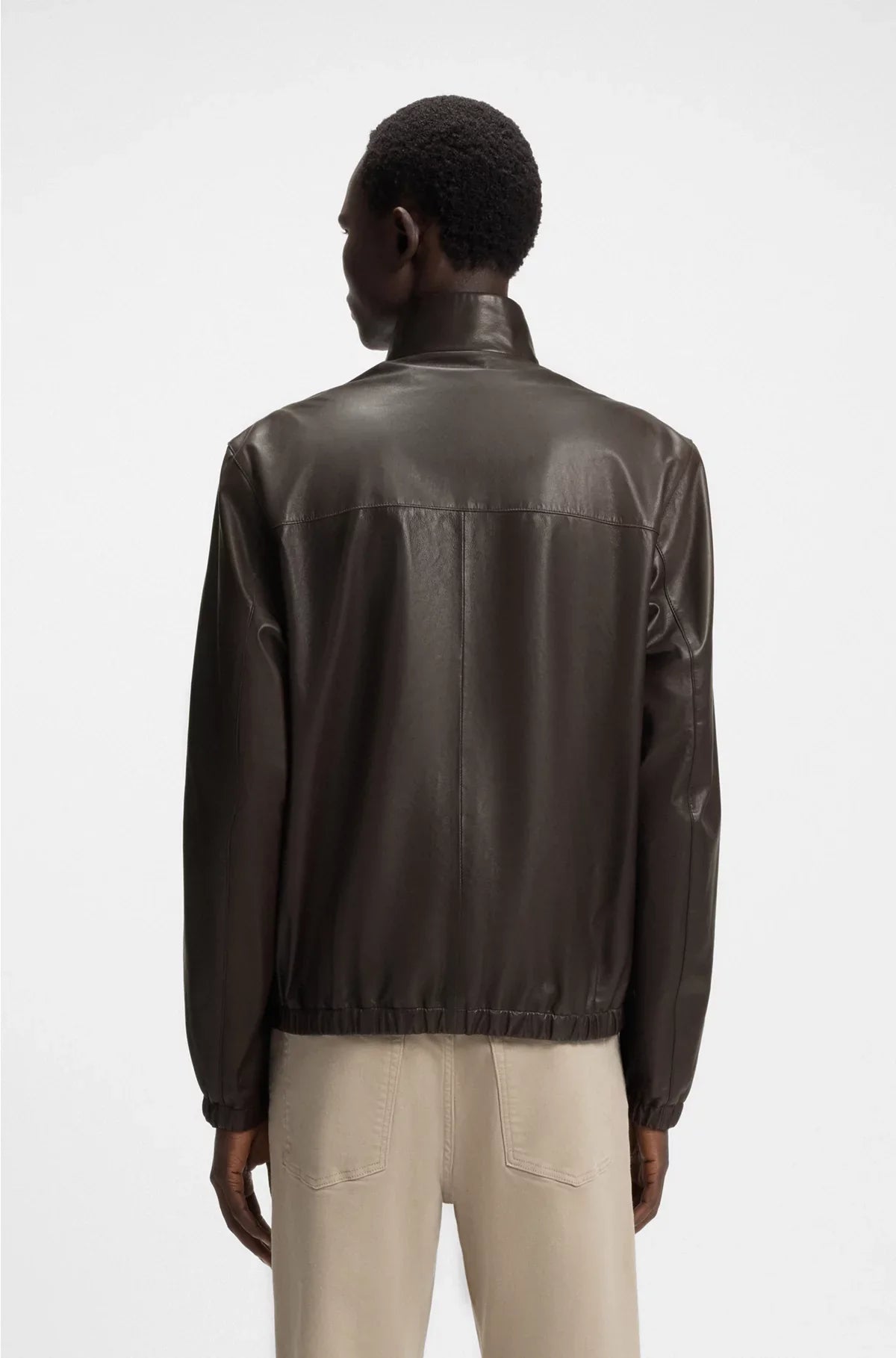 REGULAR-FIT JACKET IN NAPPA LEATHER