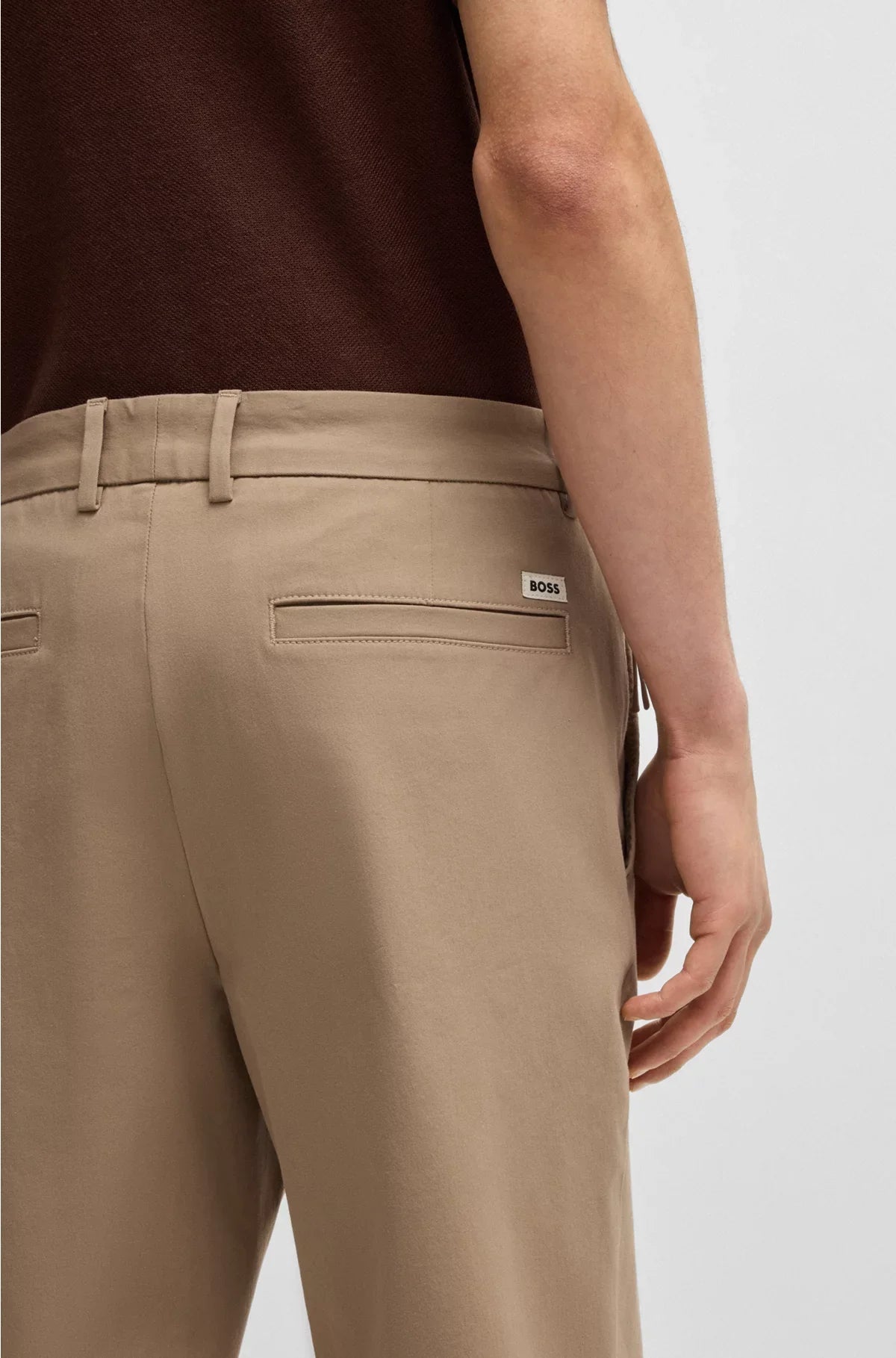 MODERN-FIT TROUSERS IN A STRETCH-COTTON BLEND