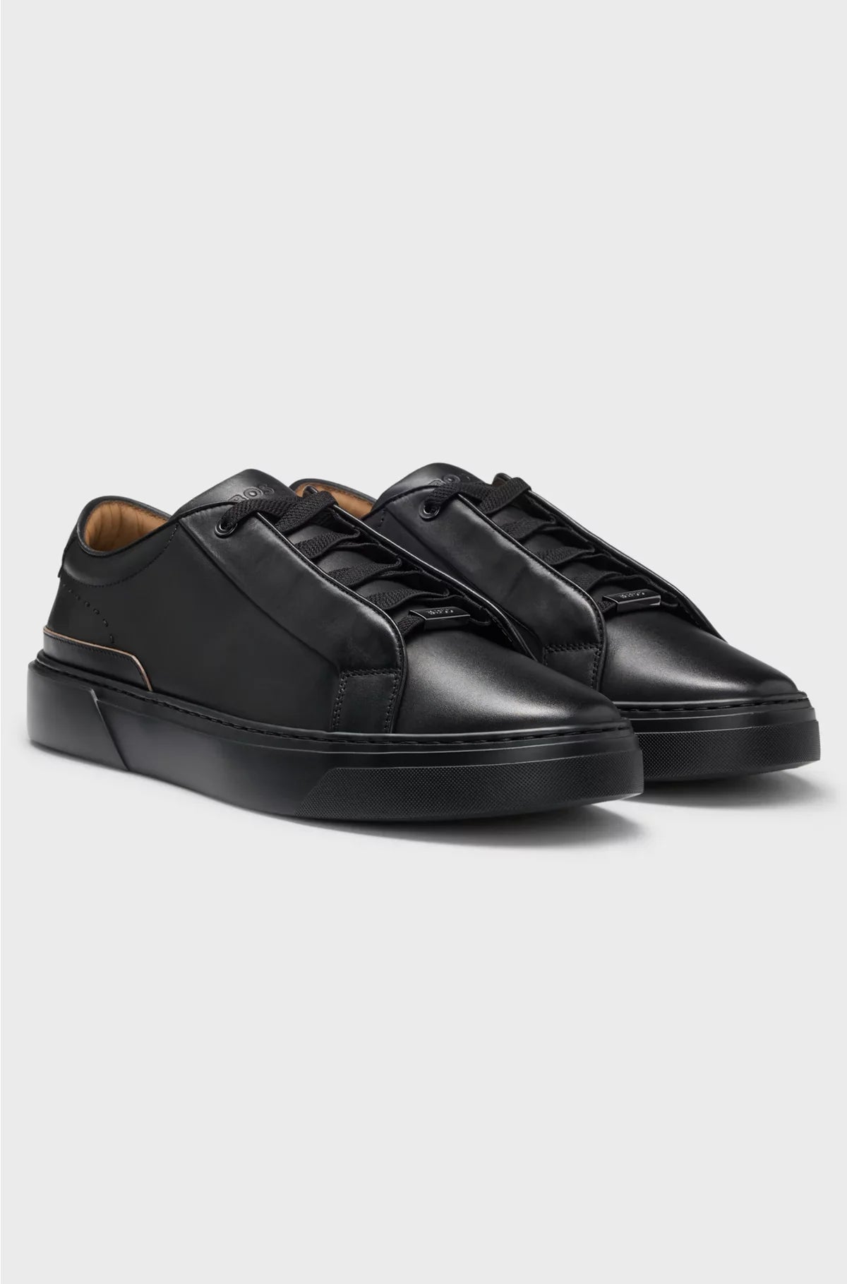 GARY SNEAKERS IN PELLE CON LACCI NASCOSTI