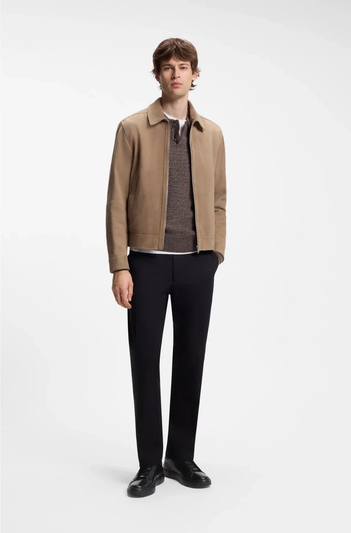 GARY SNEAKERS IN PELLE CON LACCI NASCOSTI