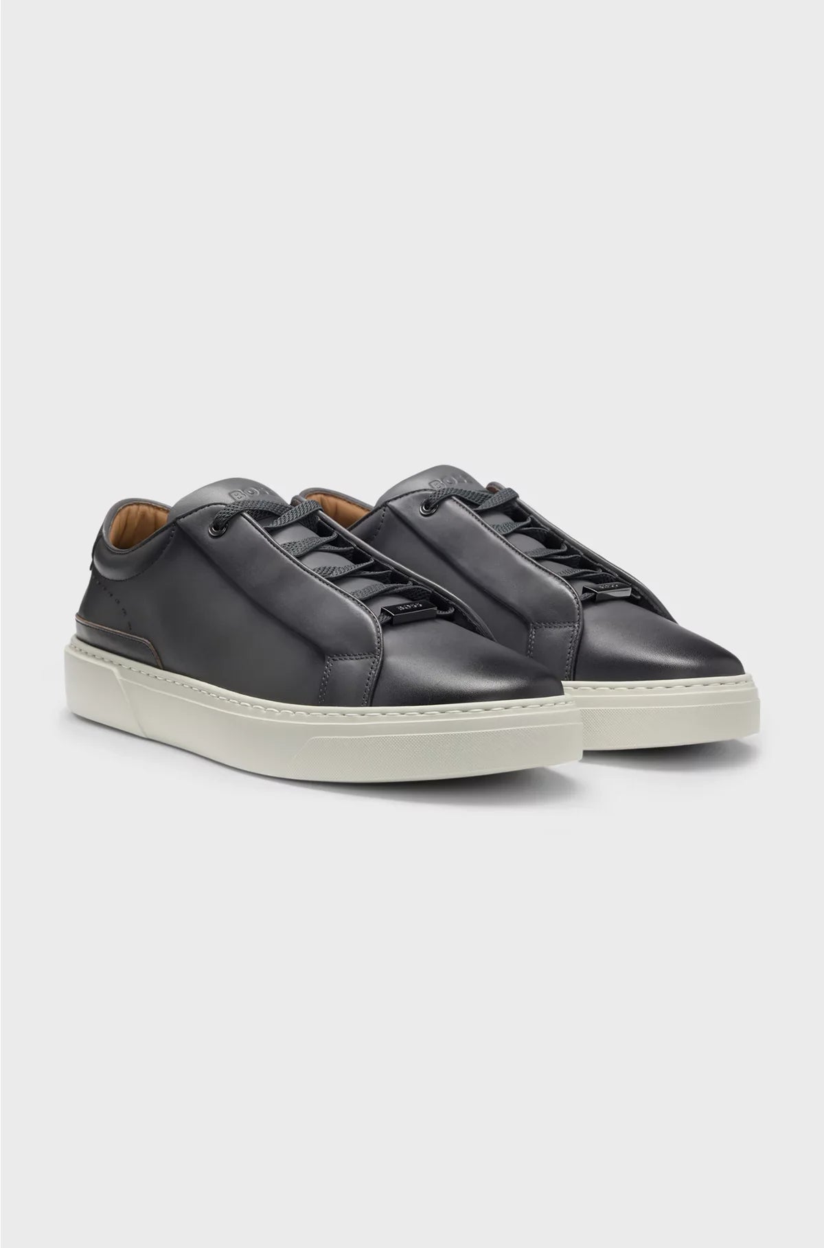 GARY SNEAKERS IN PELLE CON LACCI NASCOSTI