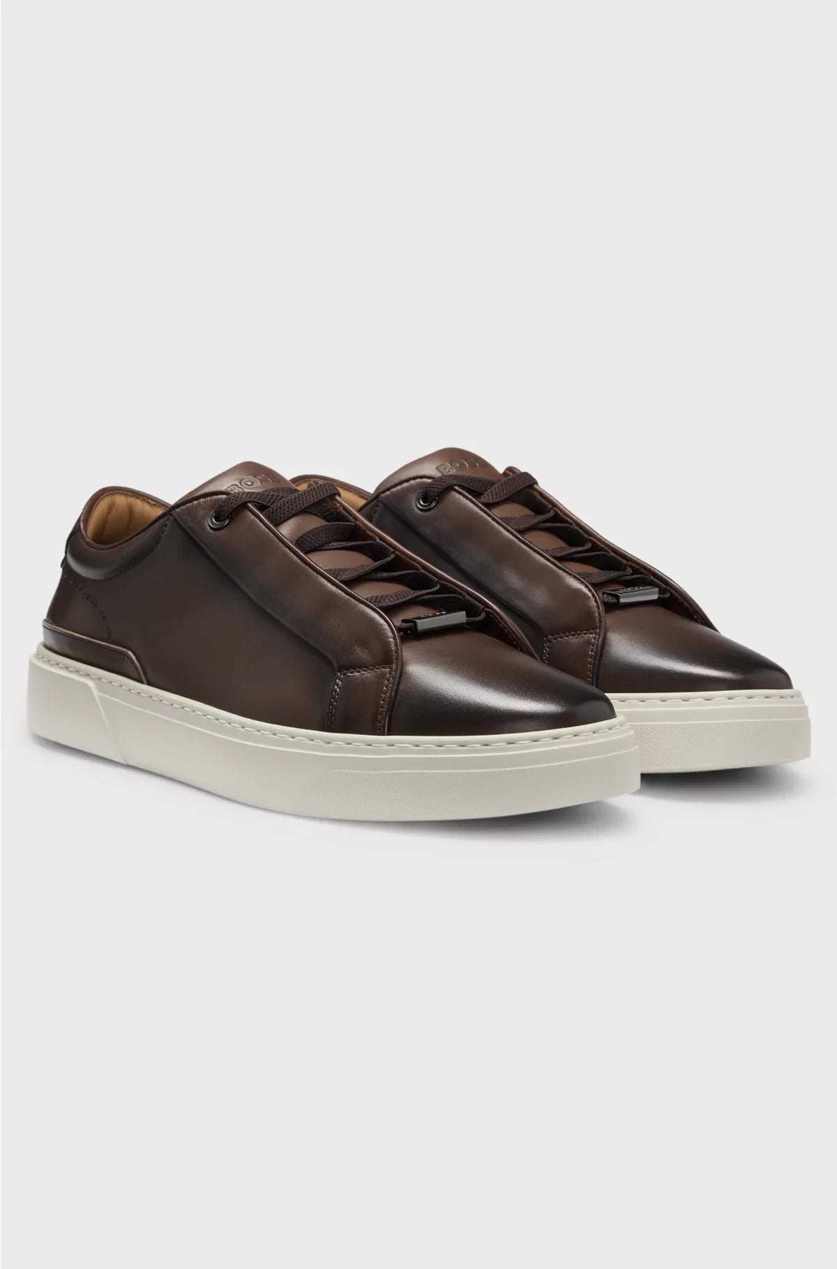 GARY SNEAKERS IN PELLE CON LACCI NASCOSTI