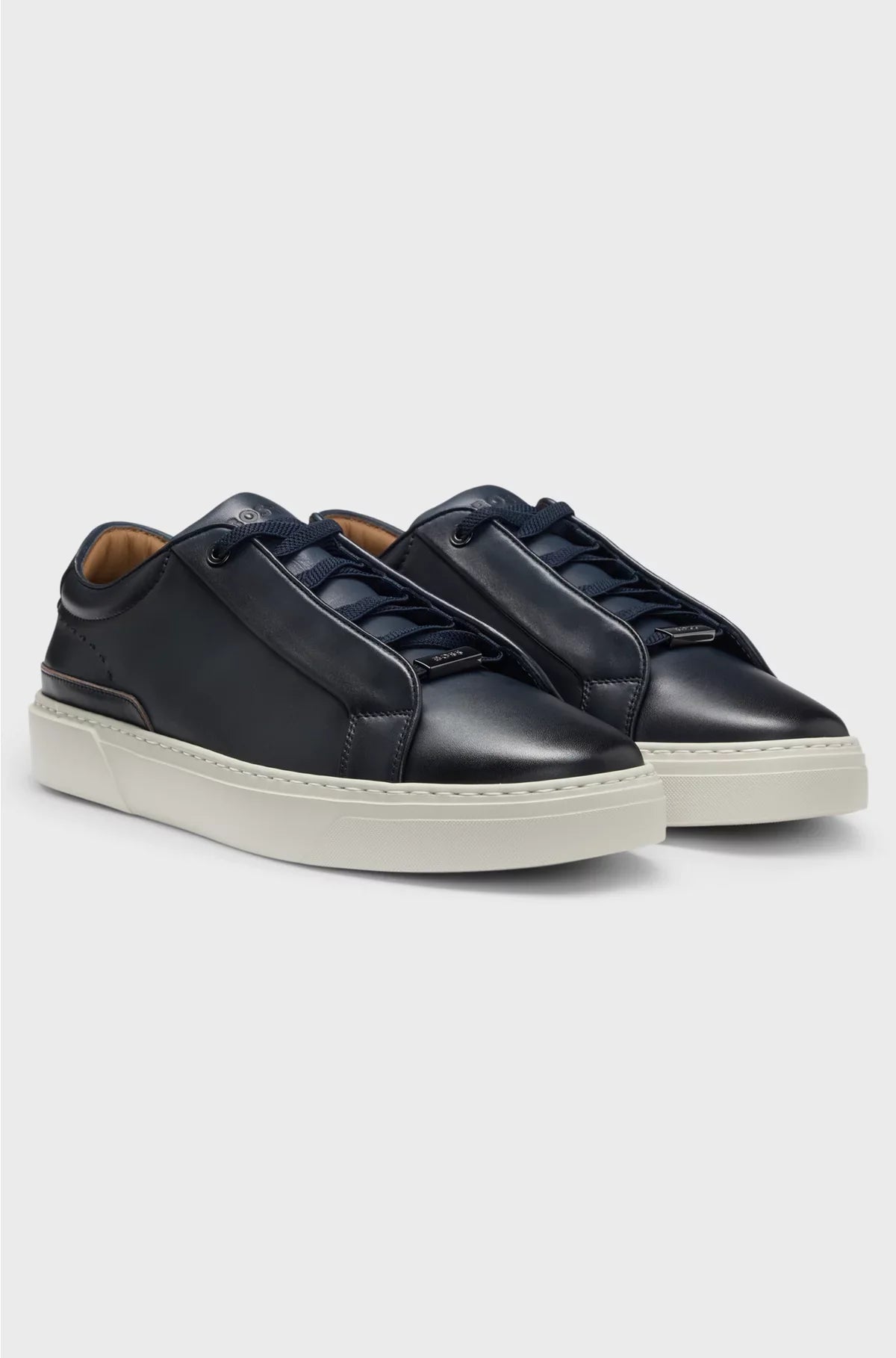 GARY SNEAKERS IN PELLE CON LACCI NASCOSTI