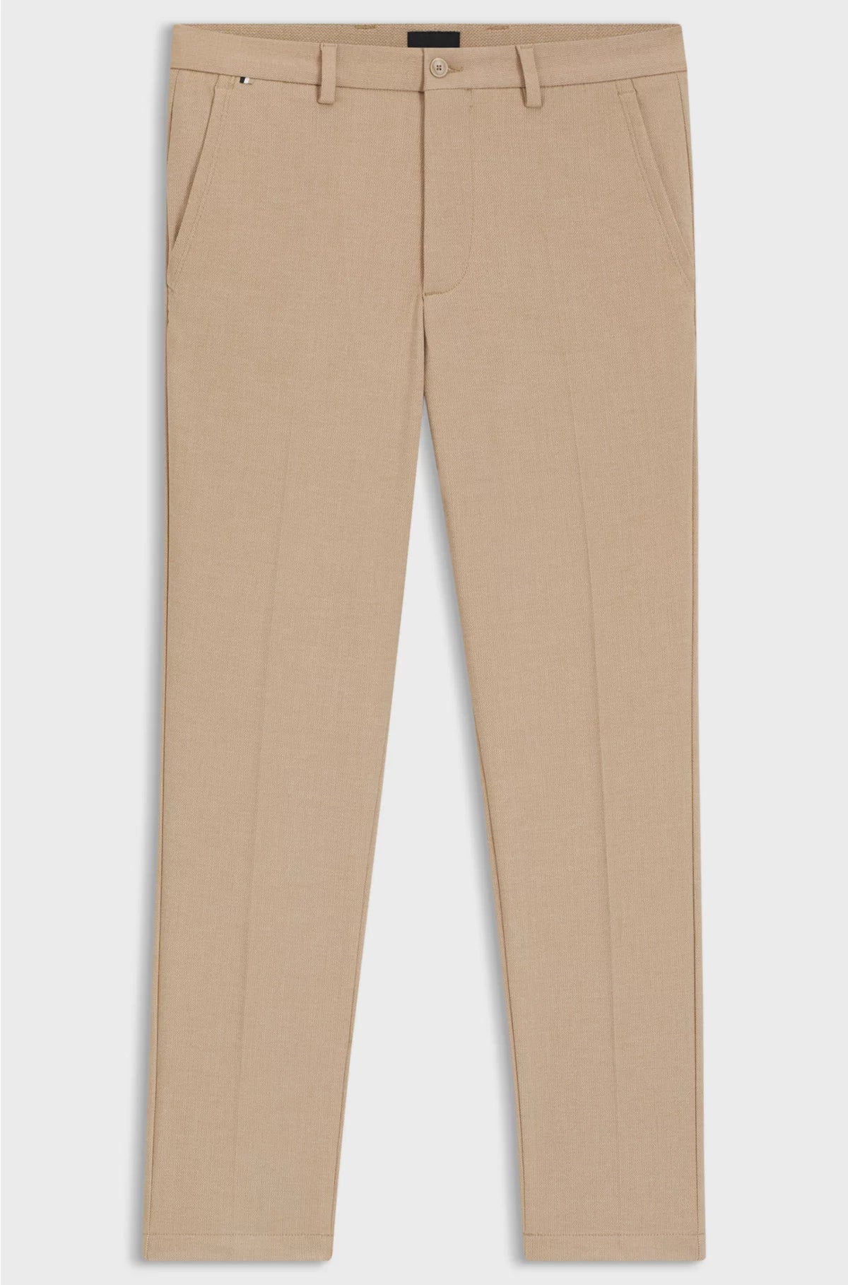 SLIM-FIT TROUSERS IN MELANGE STRETCH FABRIC