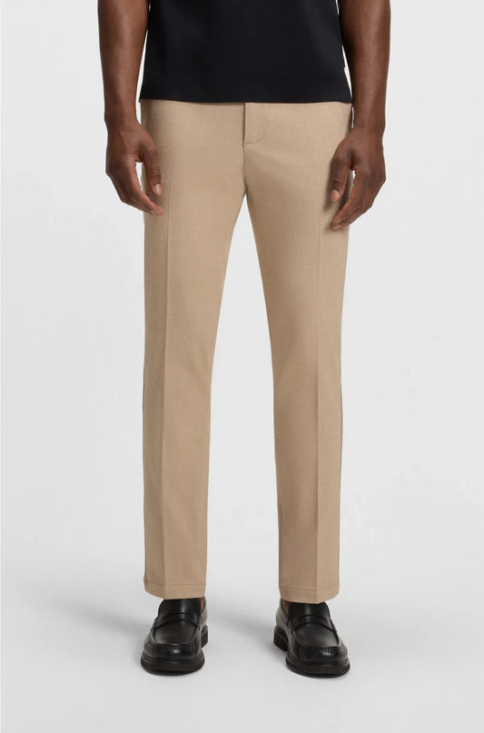 PANTALONI SLIM FIT IN TESSUTO STRETCH MELANGE