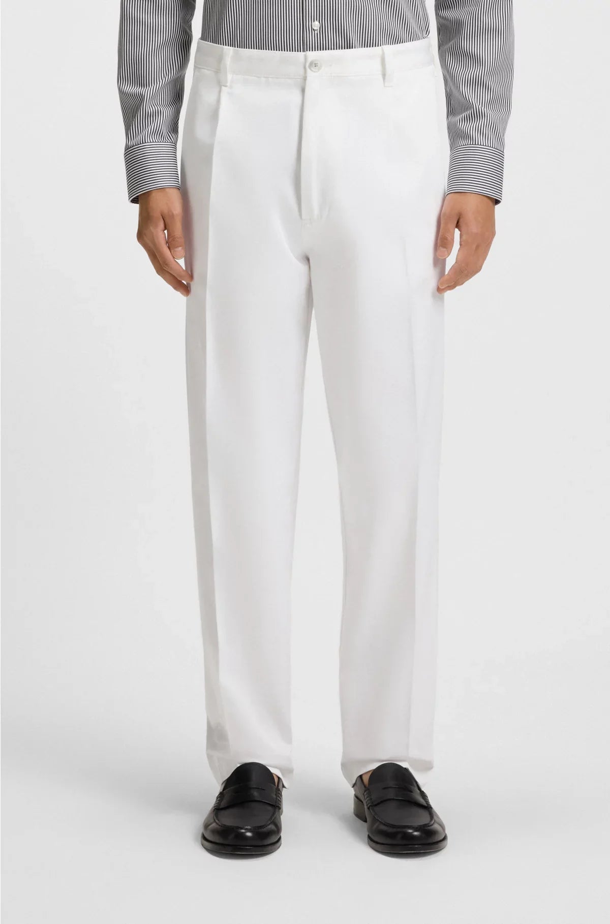 PANTALONI RELAXED FIT IN TWILL DI COTONE